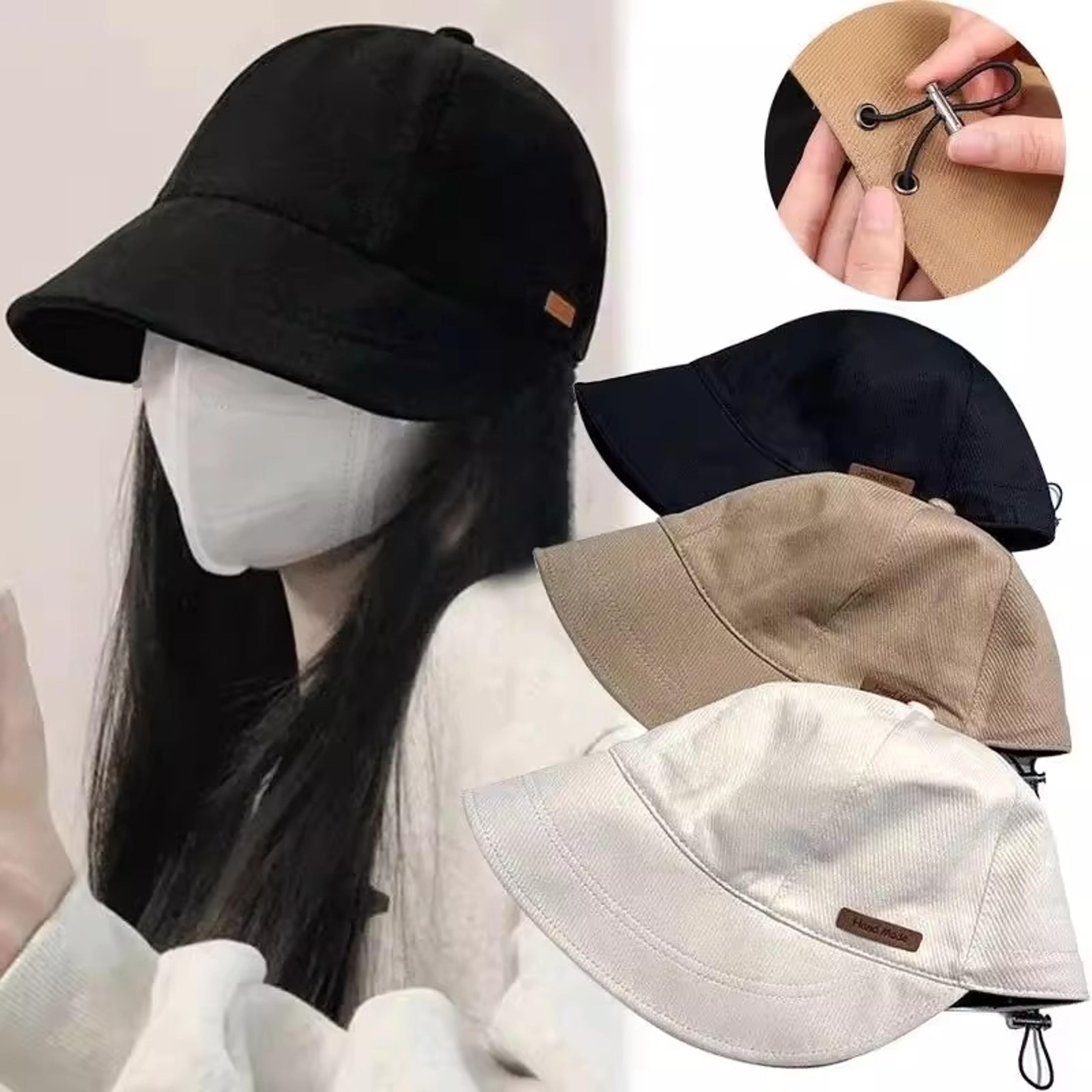 Beach Fisherman Hat For Women Foldable Sunhat With UV Protection Adjustable Cotton Wide Brim Bucket 1