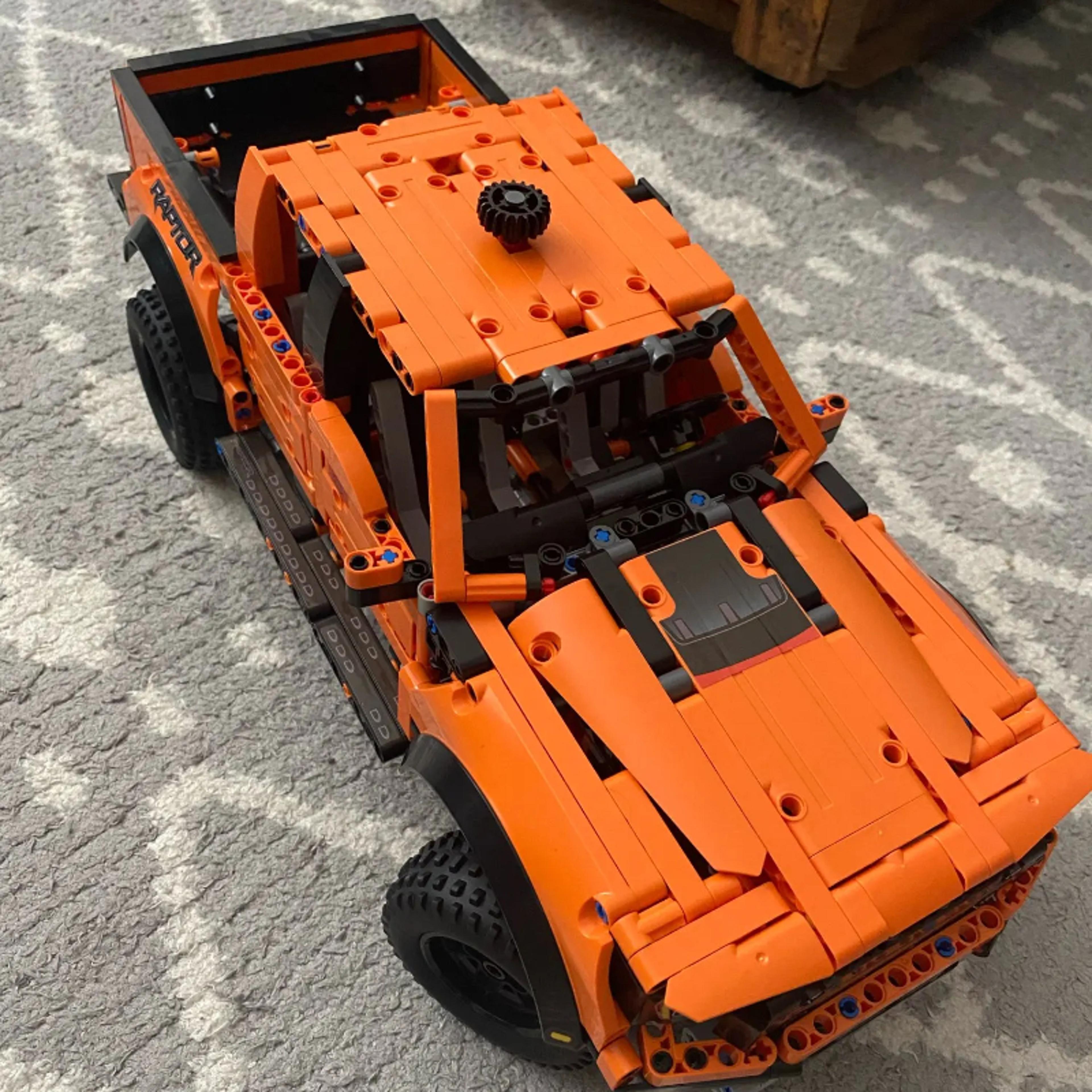 Toy Car Building Blocks Technical F500 Super Pickup Christmas Party Gift Small Ornaments 4