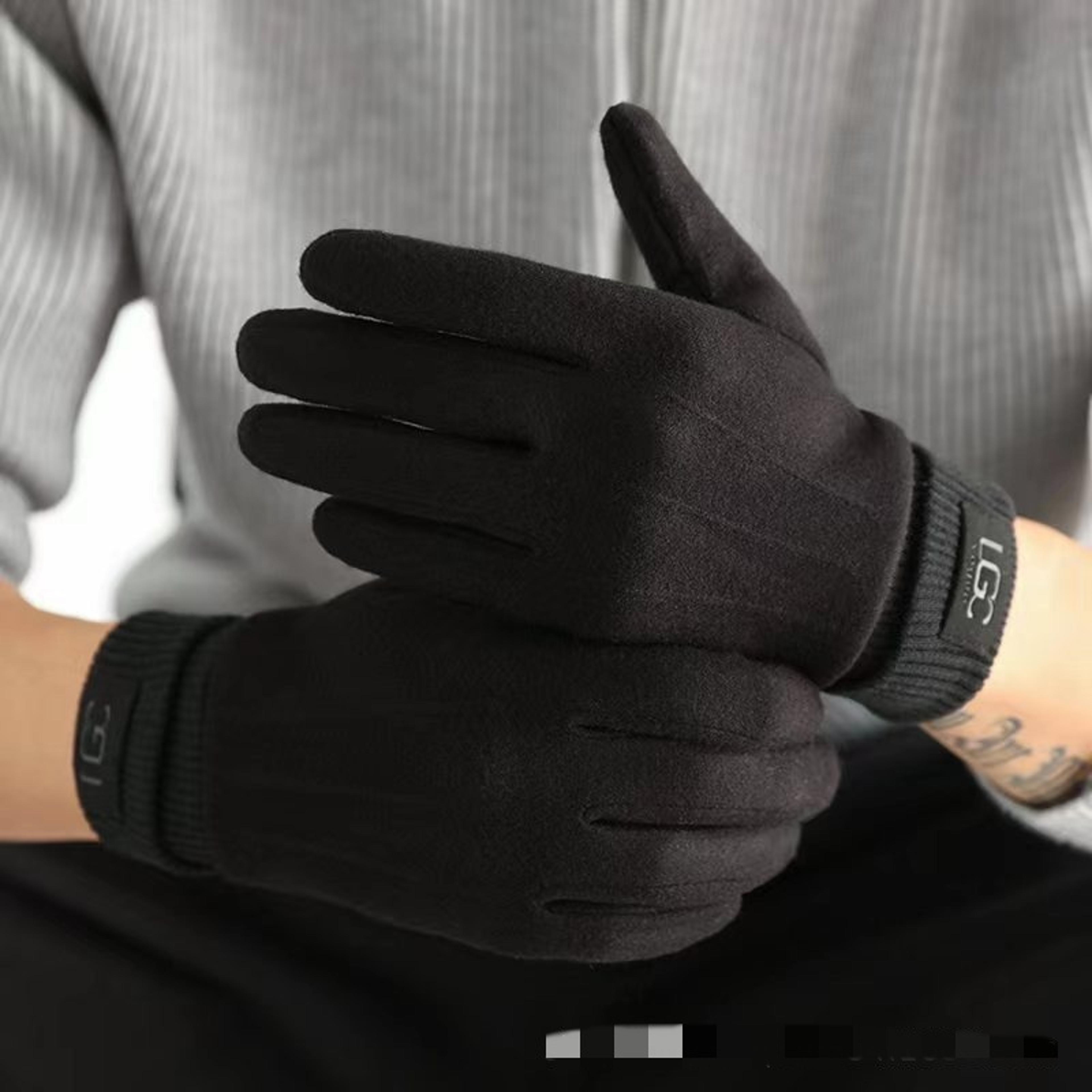 Winter Woolen Gloves For Women Cold Protection Cashmere Gloves Full Finger Touch Screen Mittens 2
