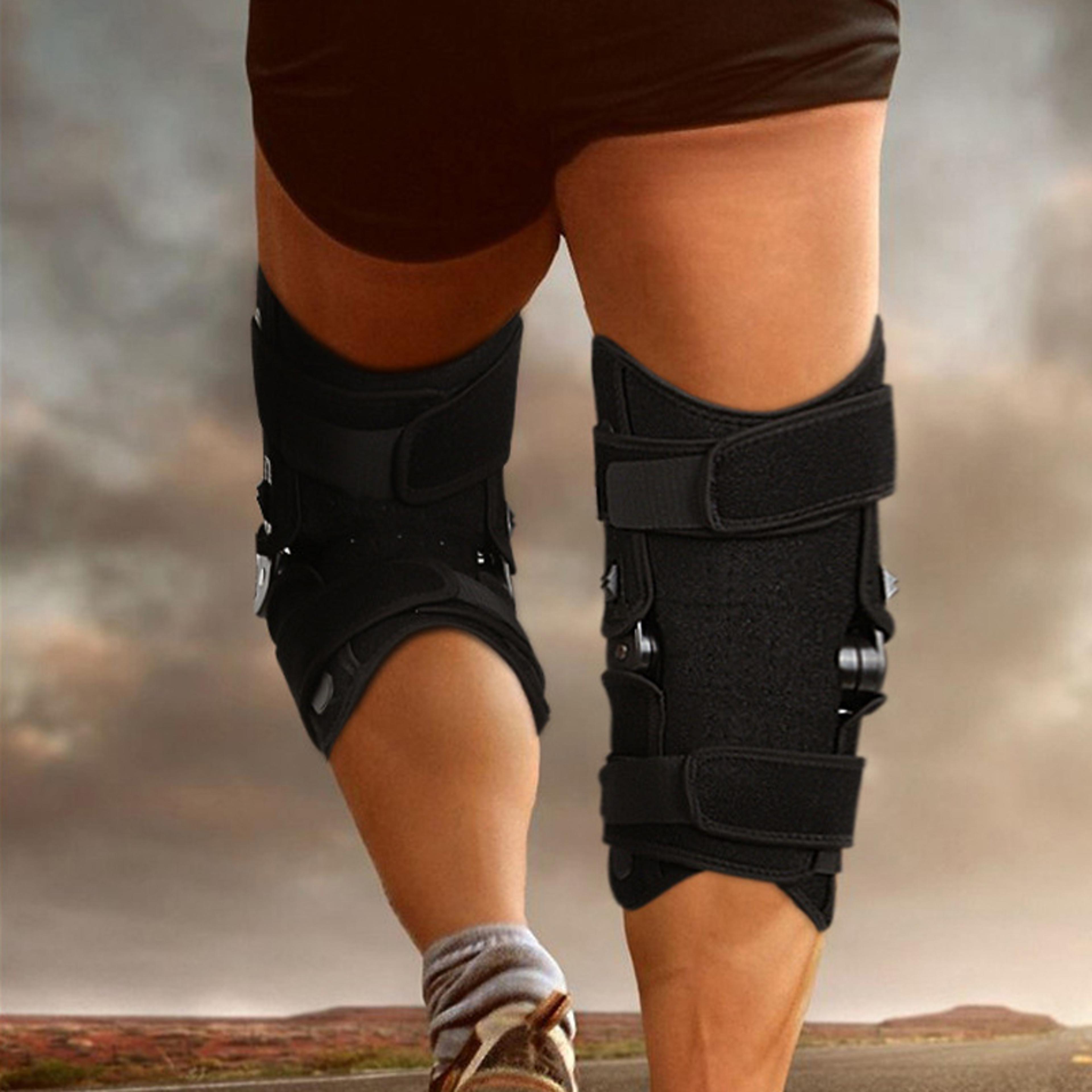 Knee Rehabilitation Adjustable Exoskeleton Walking Aid Gear Protective Leg Joint Training Knee Brac 3