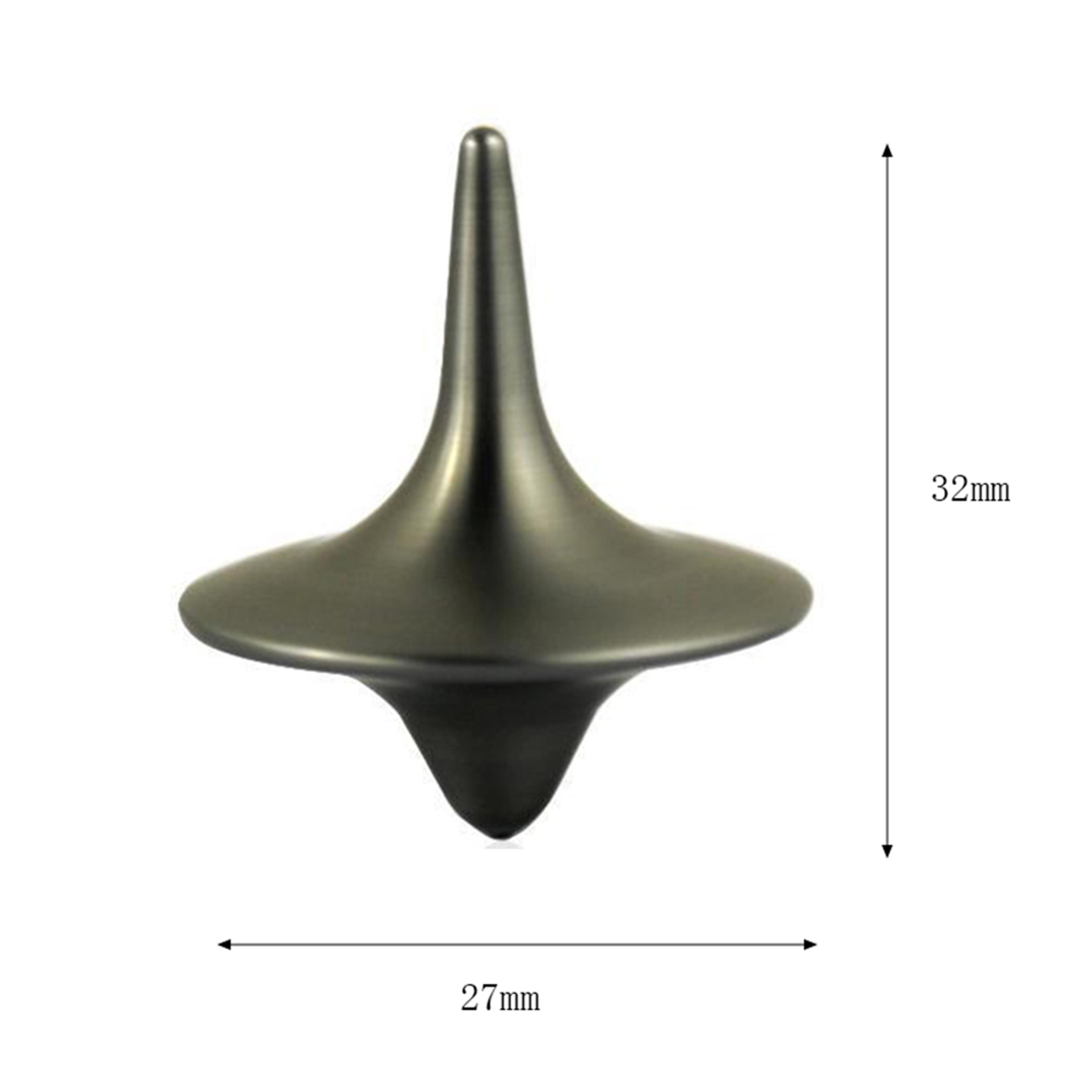 Totem Print Spinning Top Metal Gyro For Great Accuracy And Silver Performance 3