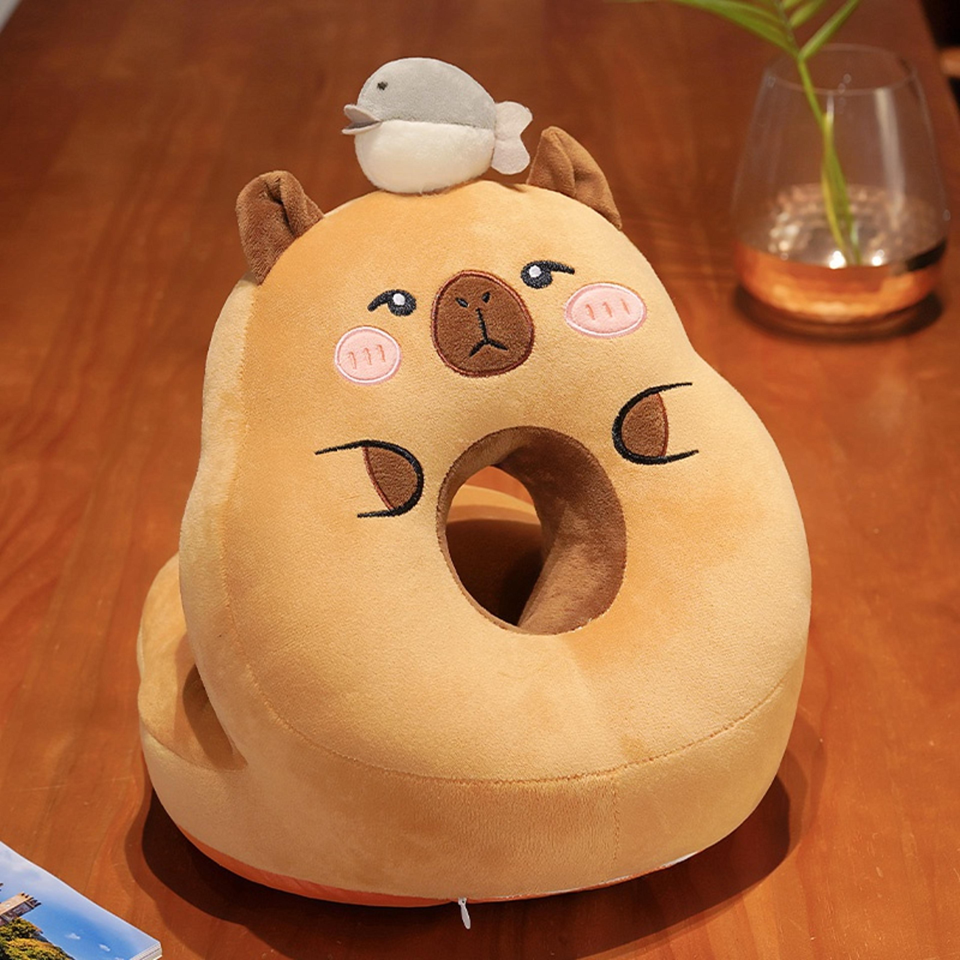 Cartoon Capibara Cushion Capybara Sleeping Pillow Office Chair Backrest Sofa Decor Gift 6