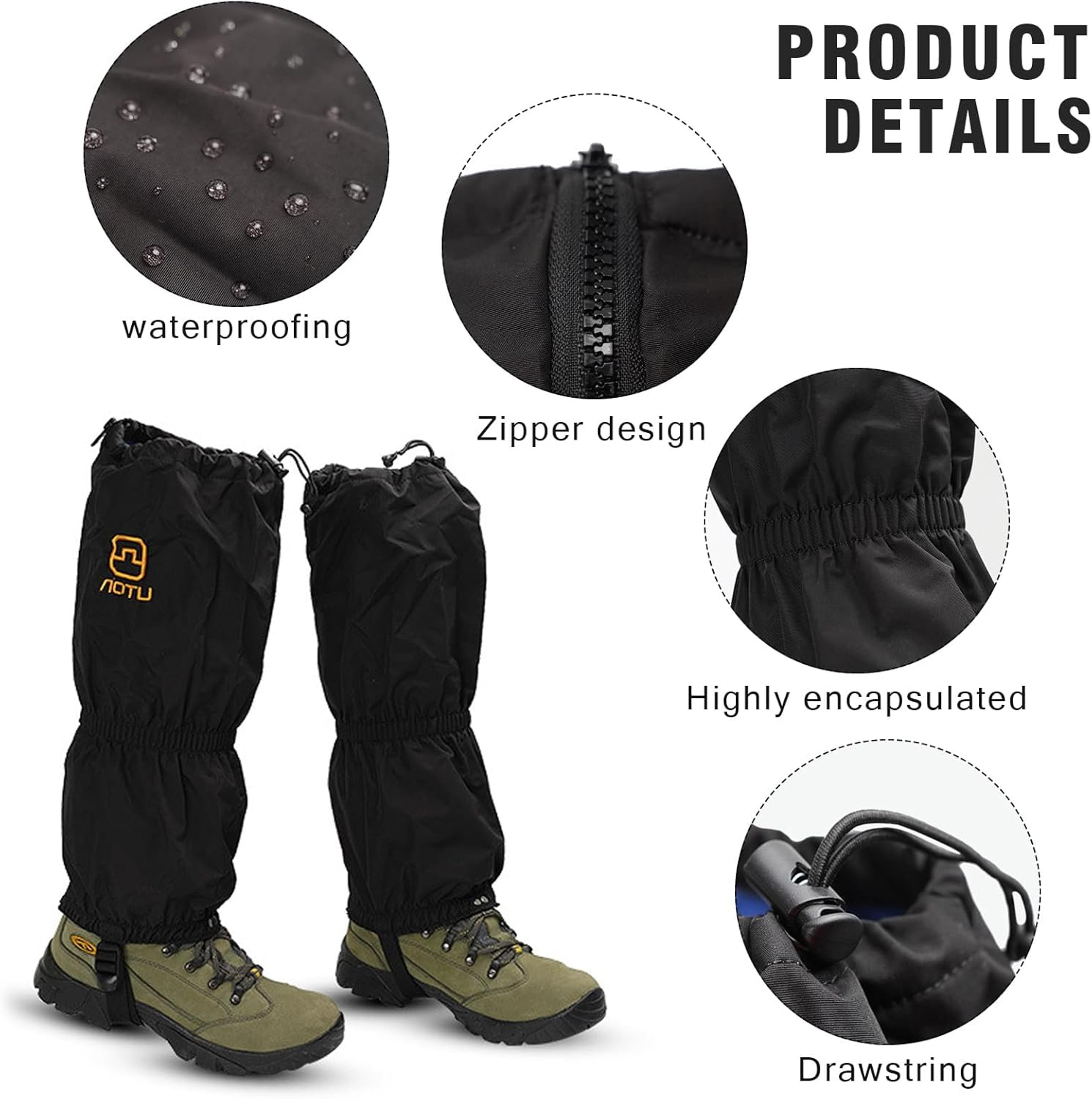 Adjustable Trail Leg Gaiters Waterproof Winter Desert Sandproof Gaiters For Hiking Walking Hunting  3