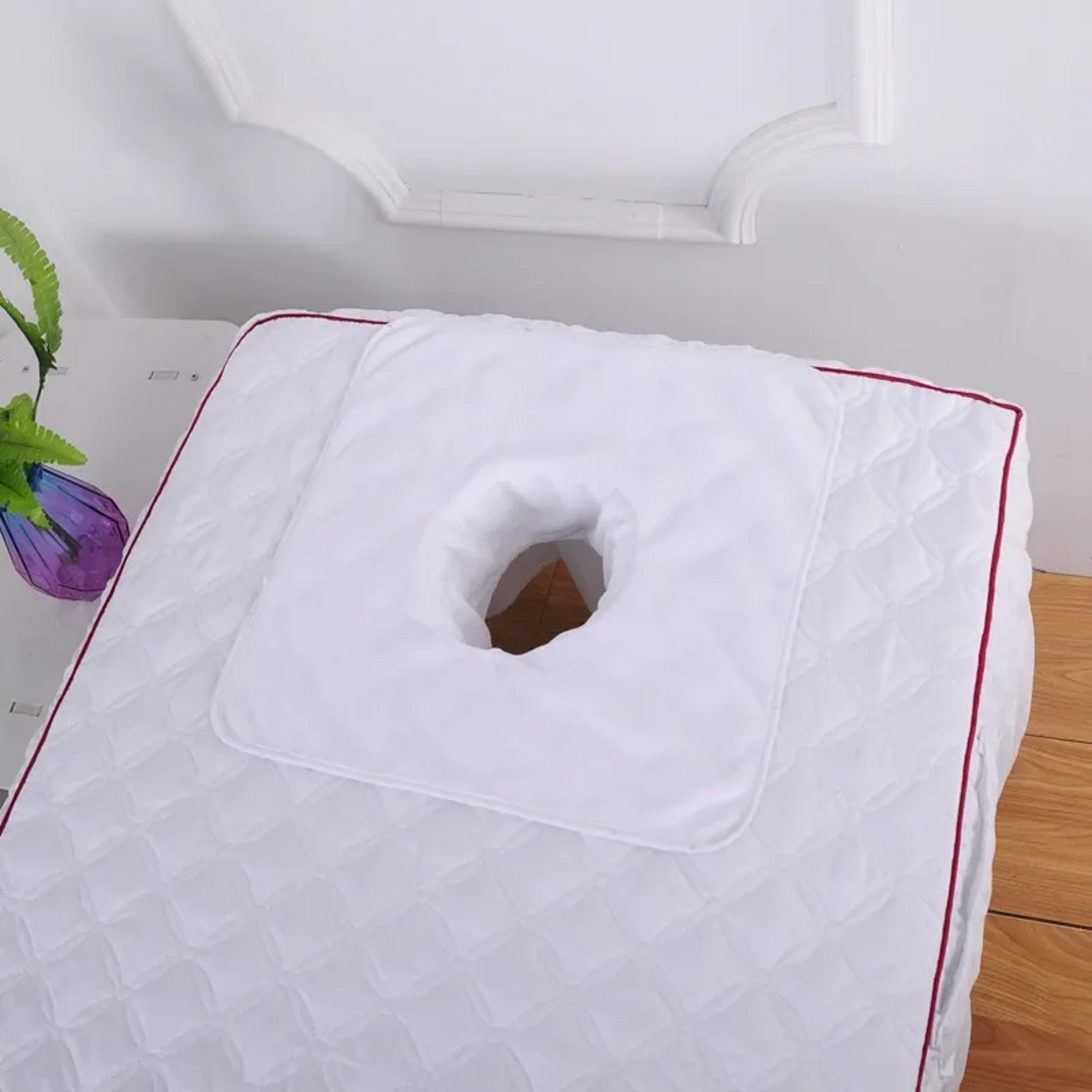 SPA Massage Bedspread Towel Velvet Thickened Beauty Table Planking Face Towel With Face Breath Hole 8