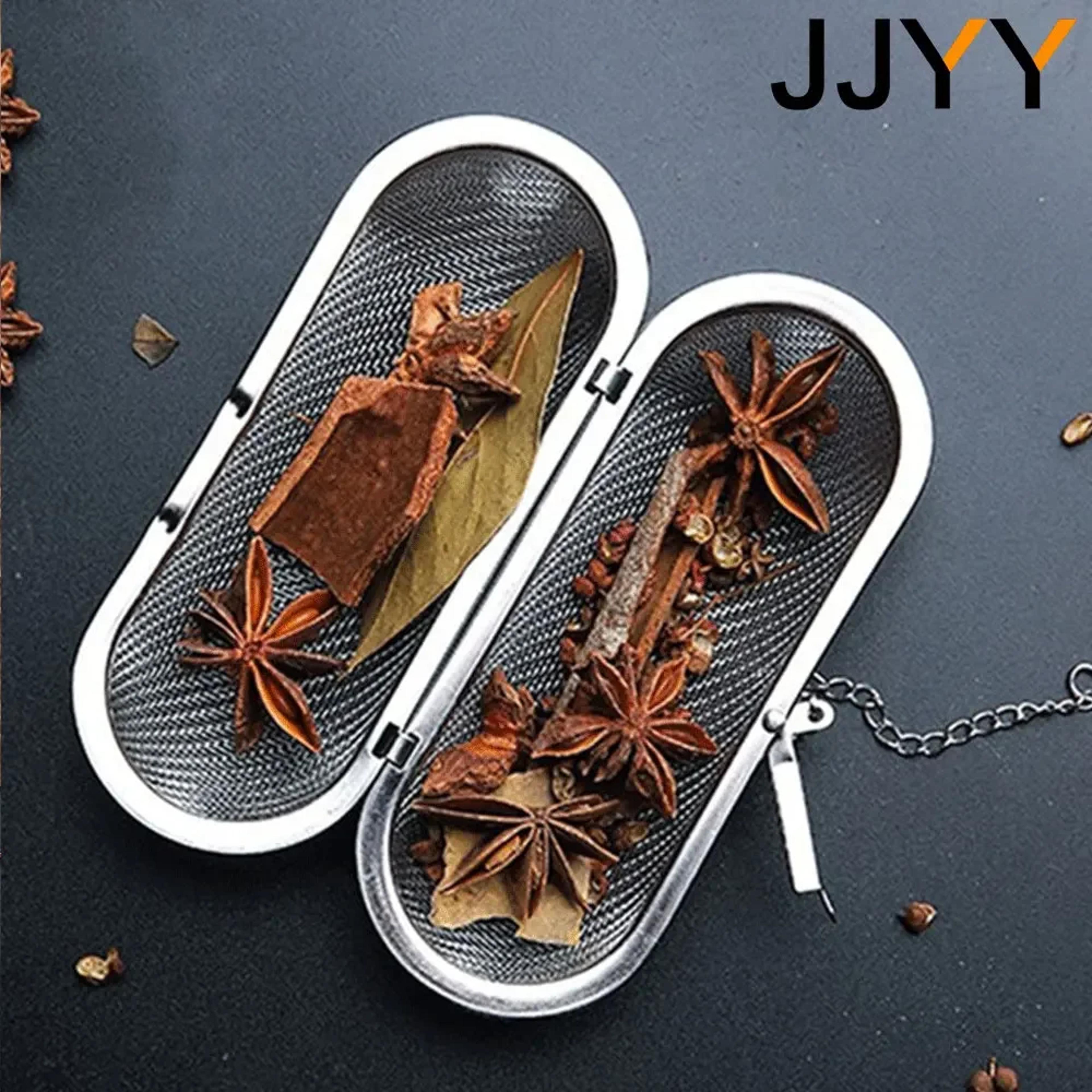 Tea Ball Spice Flavor Treasure Stainless Steel Tea Strainer Soup Bag Filter 3