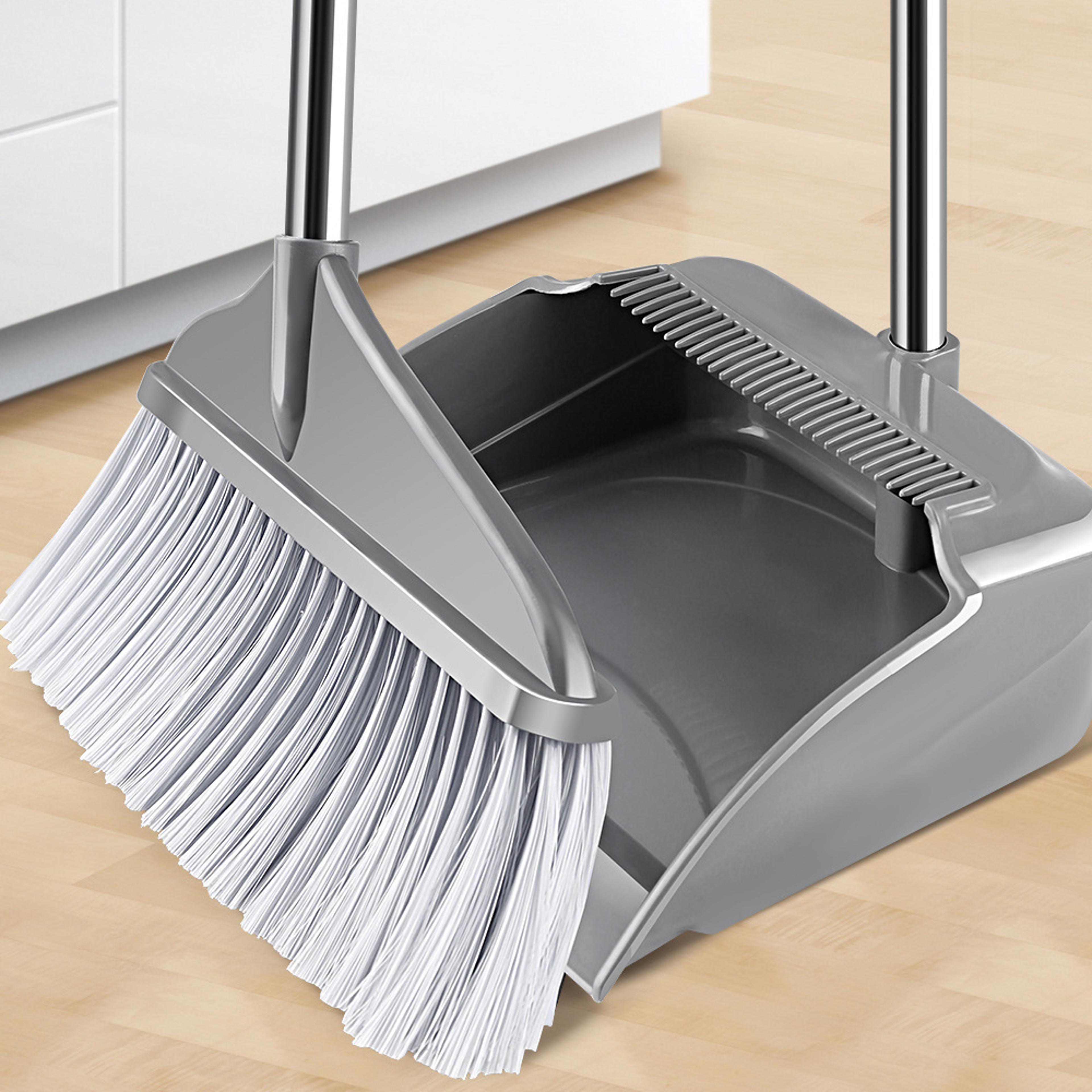Plastic Dustpan Set With New Tepy Broom Multifunction Sweeper Wiper For Home Cleaning Floors And Ac 6