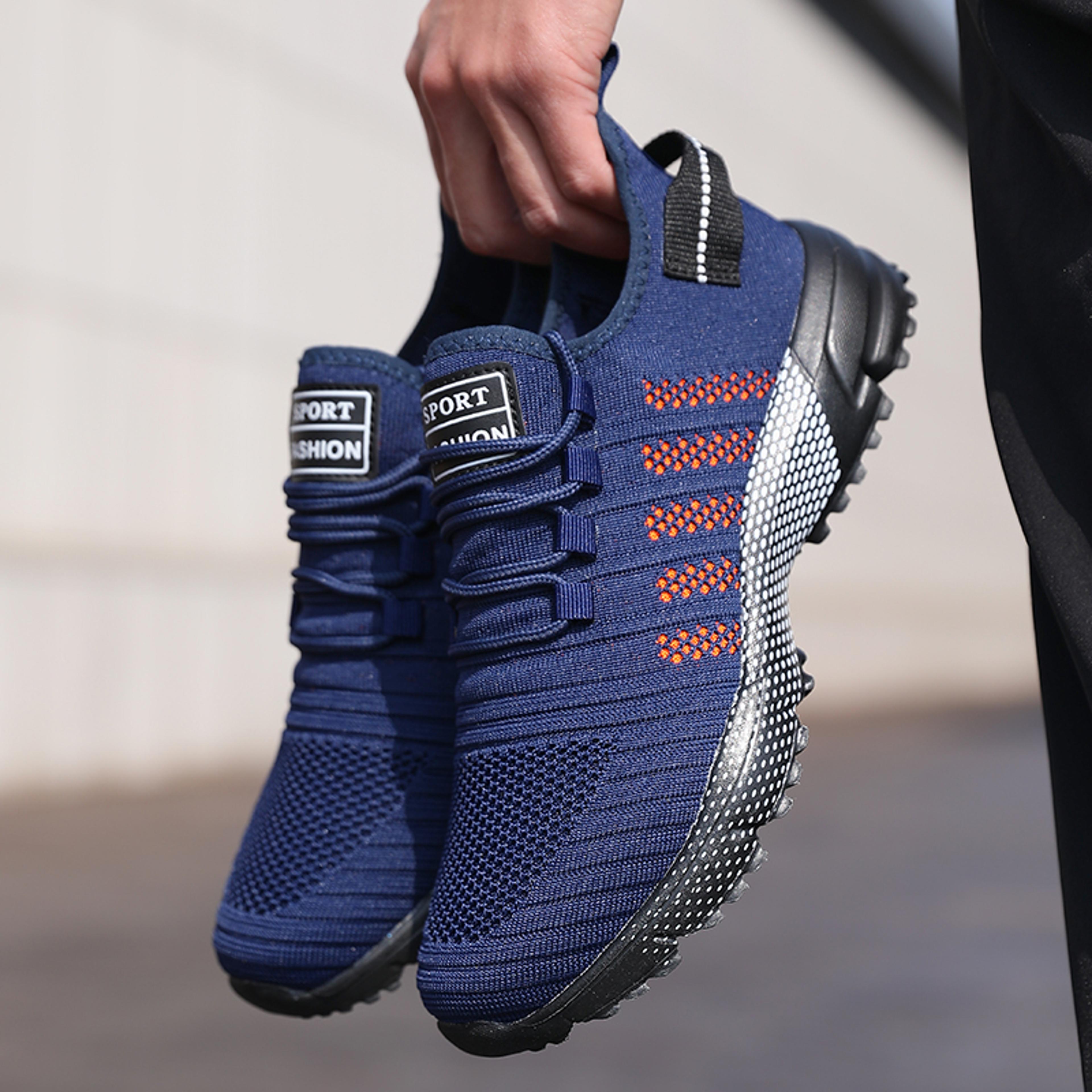 Breathable Running Shoes Men Casual Sneakers Soft Soled Slipon Trainers 6