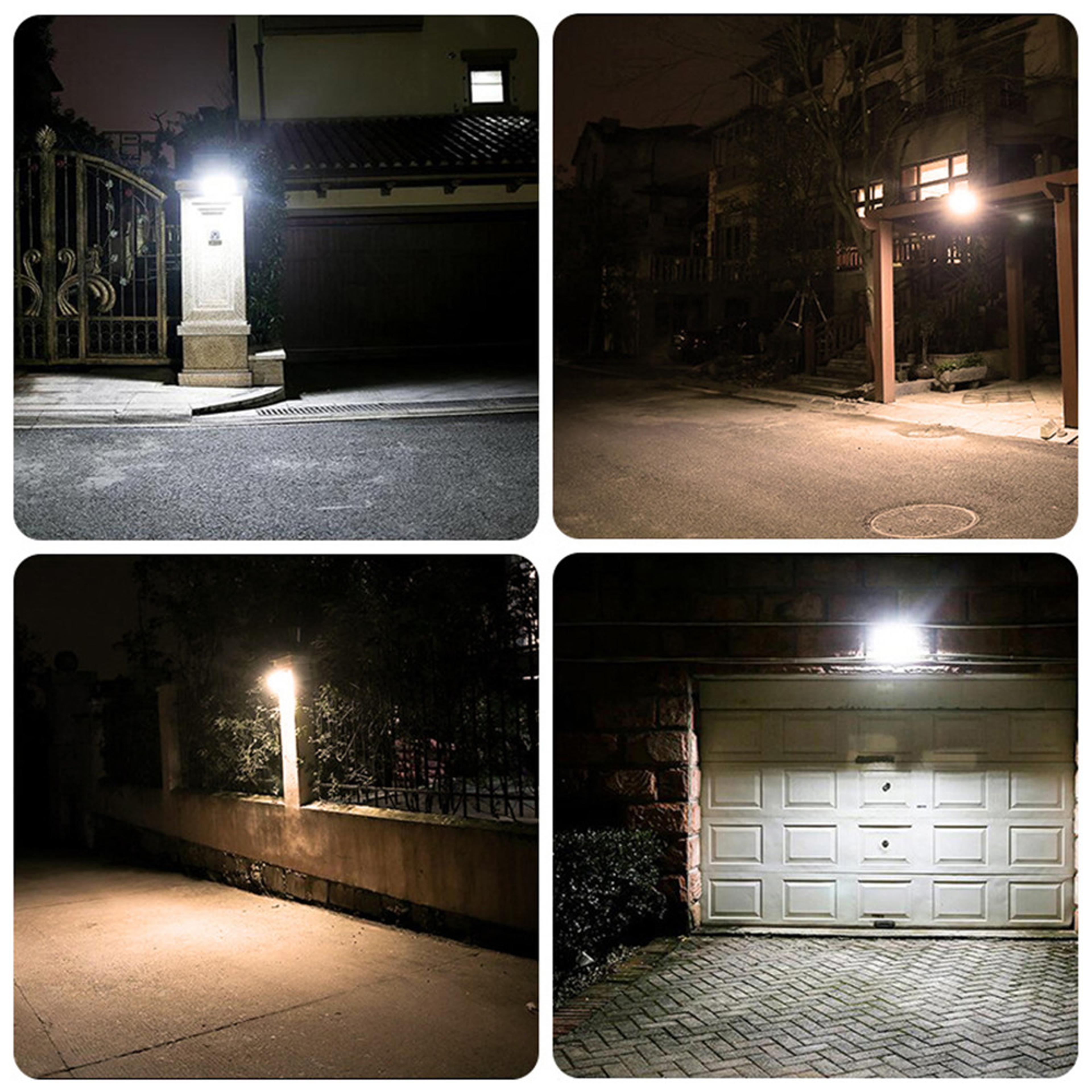 Solar Flood Lights With Motion Sensor Waterproof Wall Lights For Porch Yard Garden Security 2
