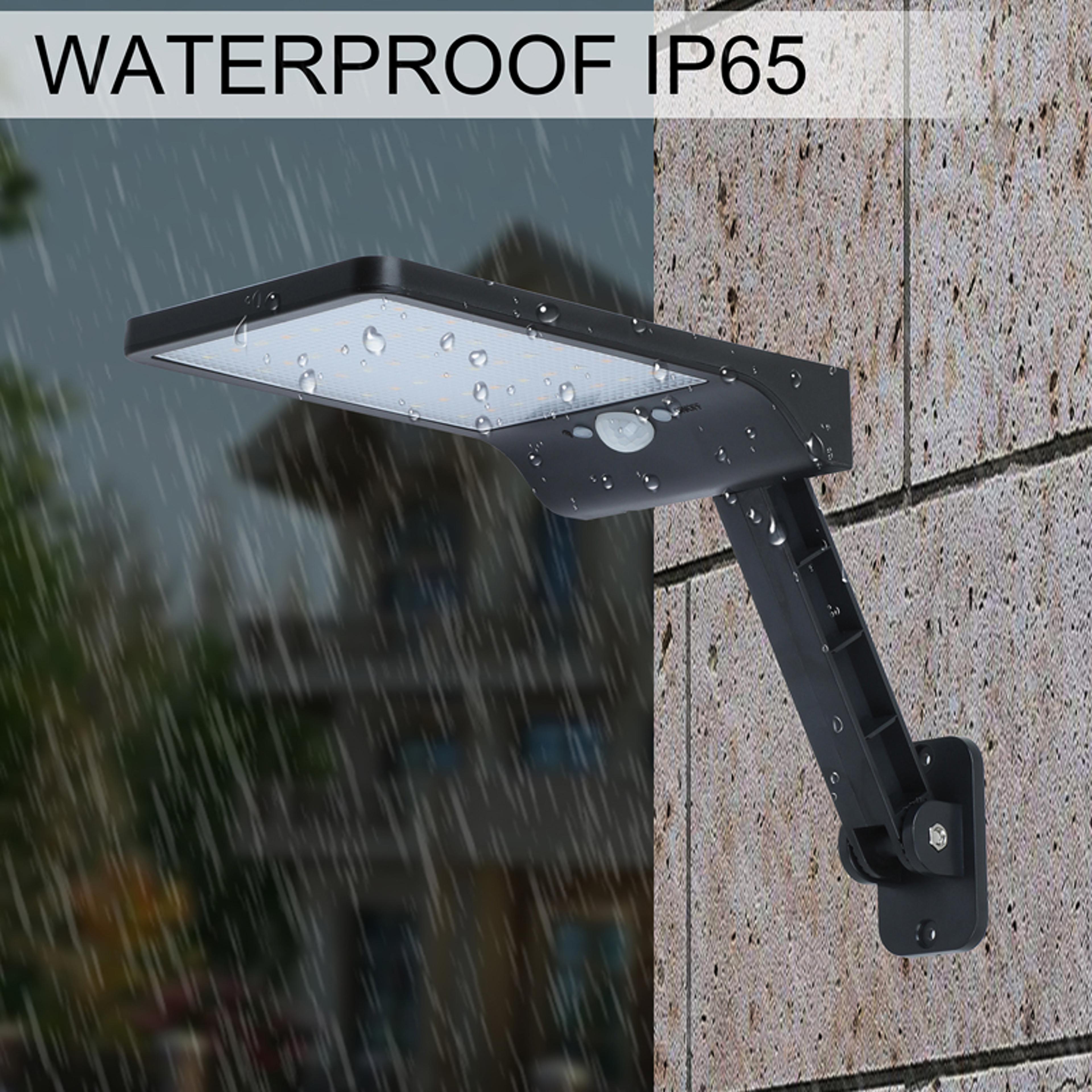 Waterproof Outdoor LED Solar Light PIR Motion Sensor Rotatable Garden Lamp With Remote Control For  3