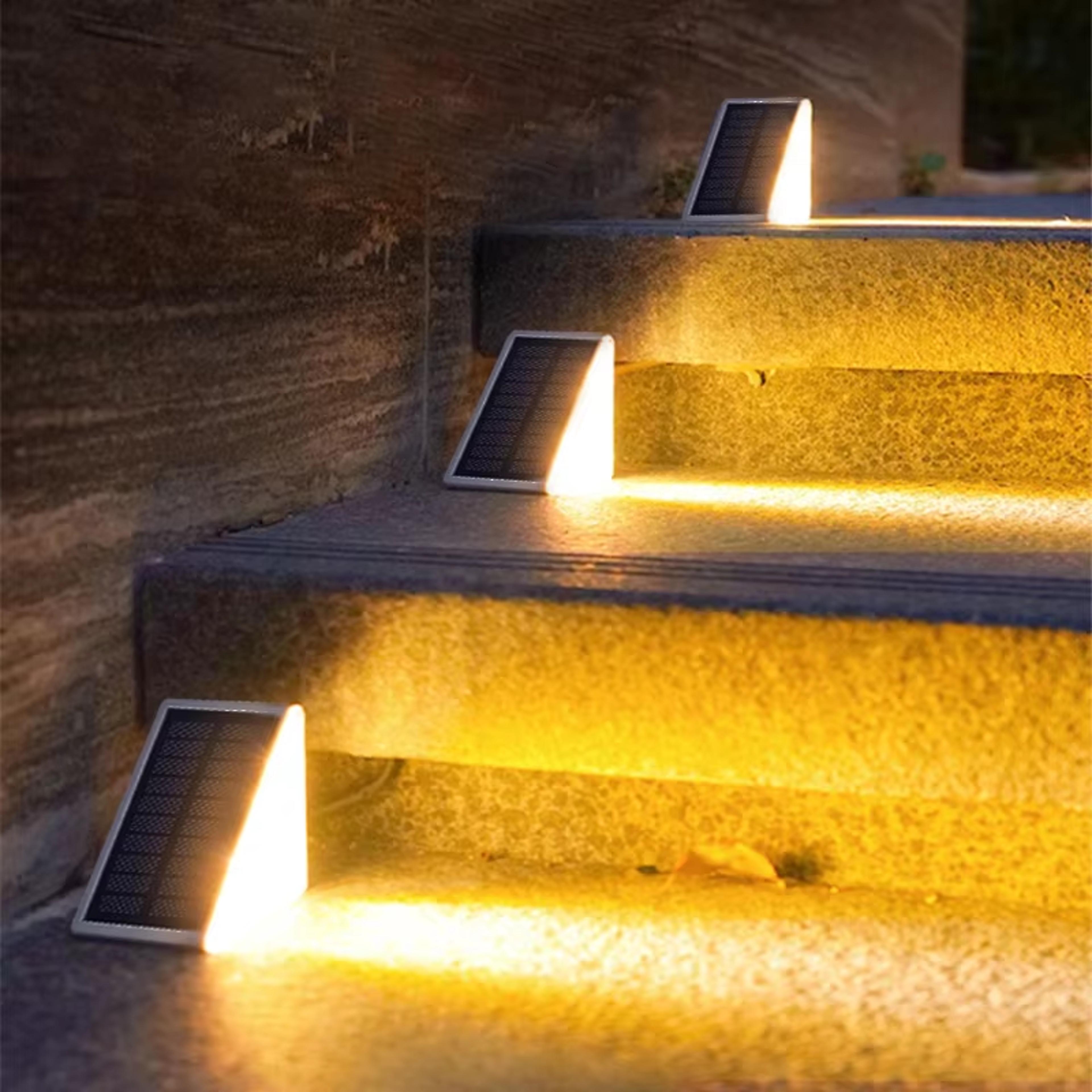 High Brightness Atmosphere Decoration Waterproof LED Step Lights AntiTheft Solar Lights 2