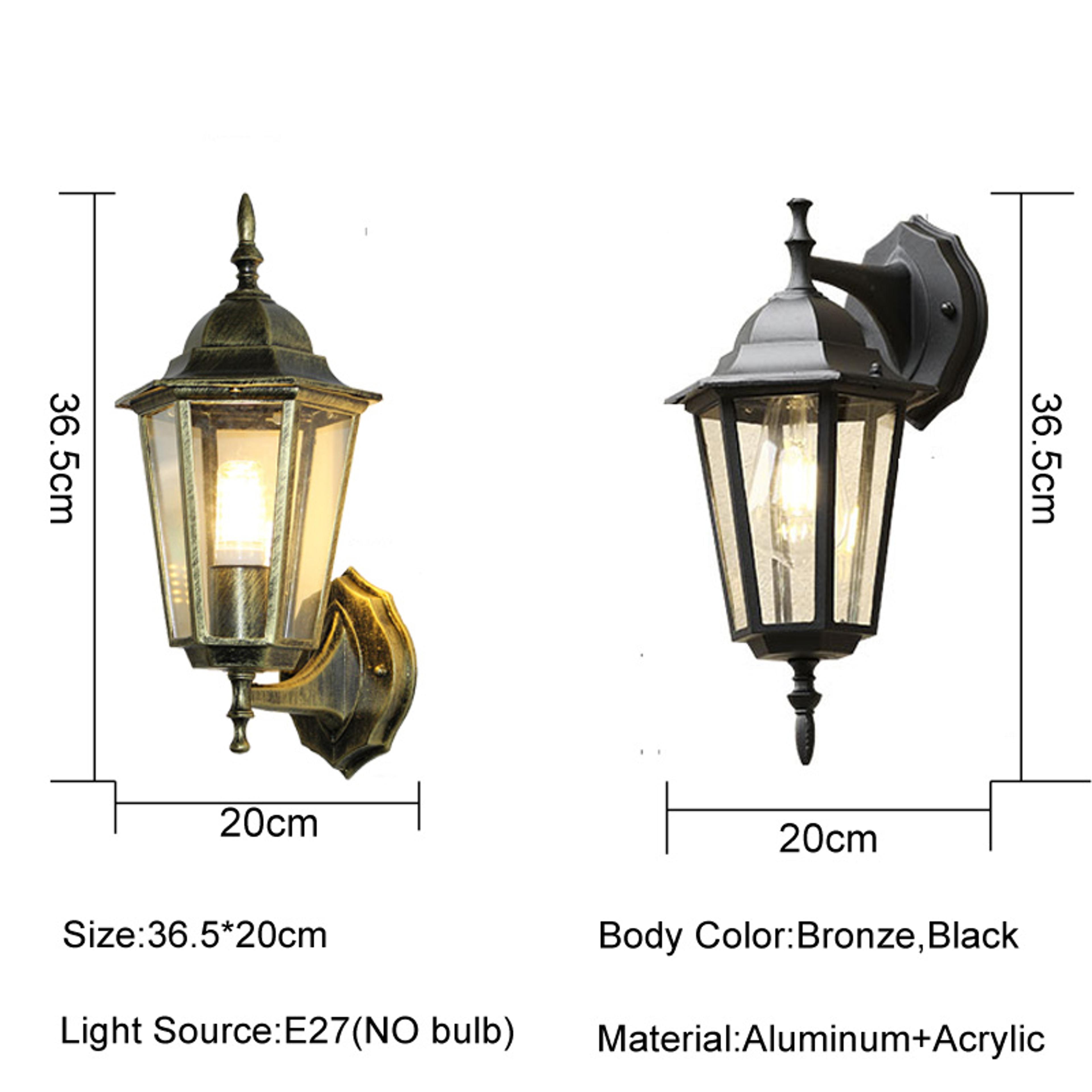 Retro Outdoor Waterproof Lighting Europe Style Wall Lamp For Courtyard Aisel Stairs Residential Bal 5