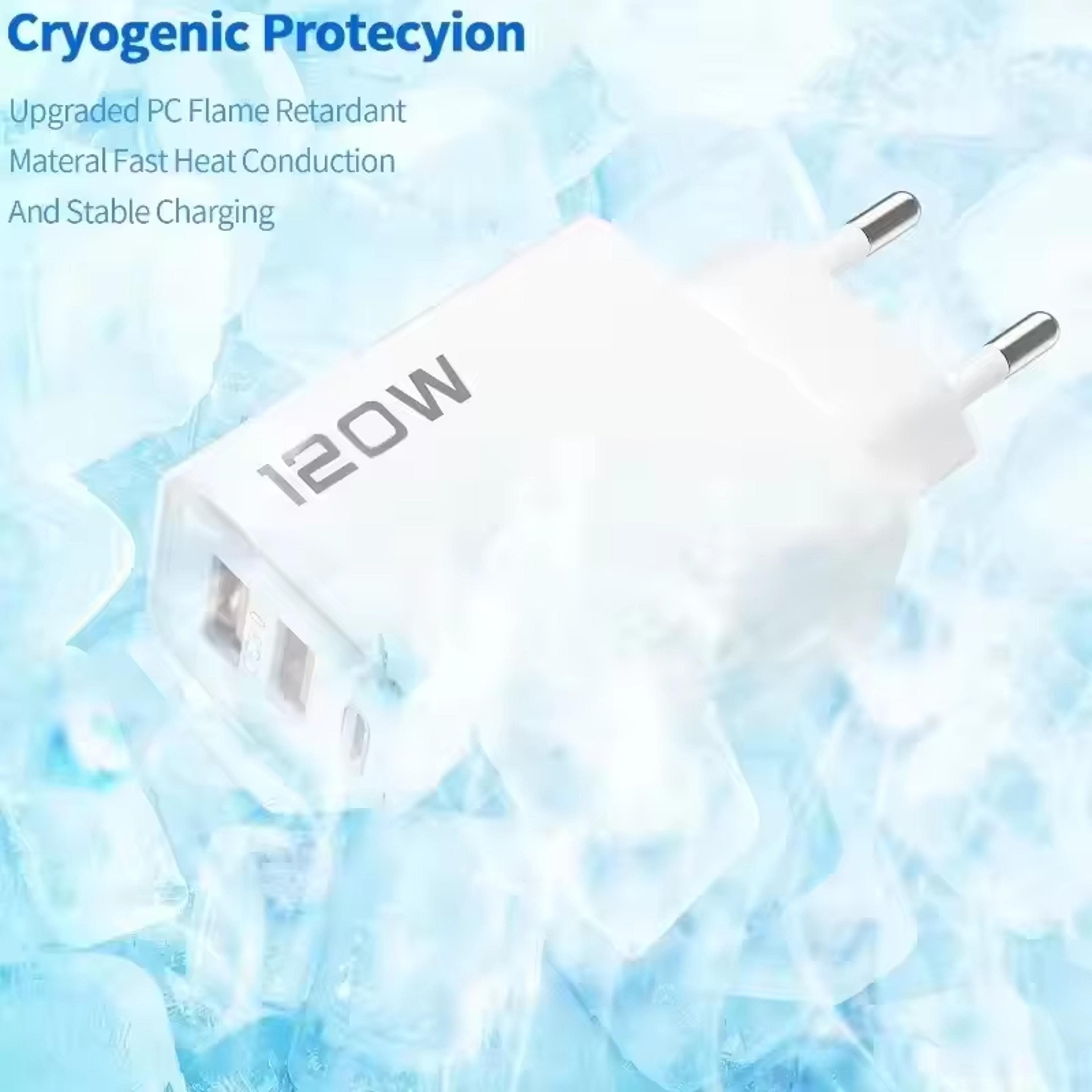 USB Phone Charger Adapter 4 Port Type C Fast Charging Cable For Samsung IPhone Huawei 4