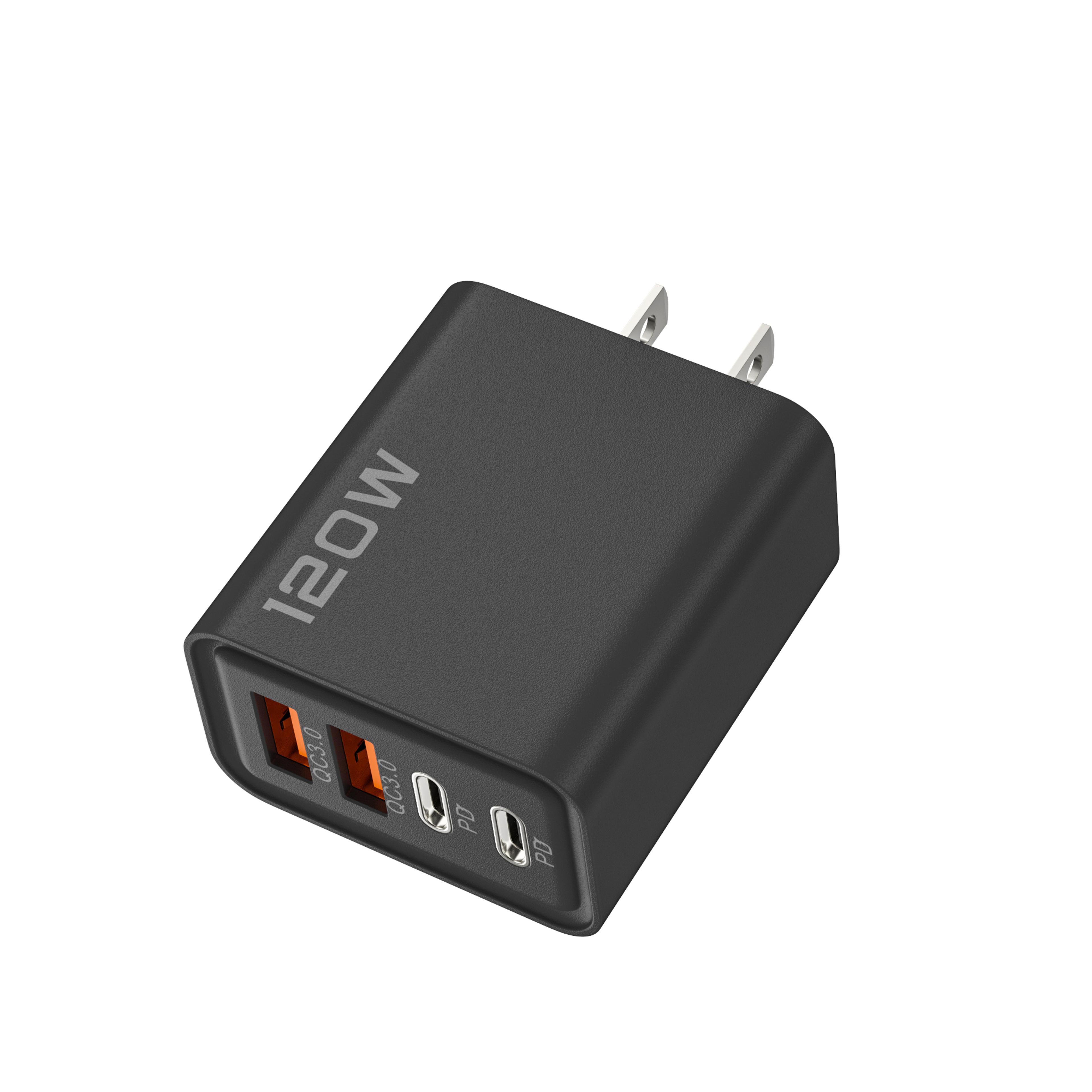 USB Phone Charger Adapter 4 Port Type C Fast Charging Cable For Samsung IPhone Huawei 8