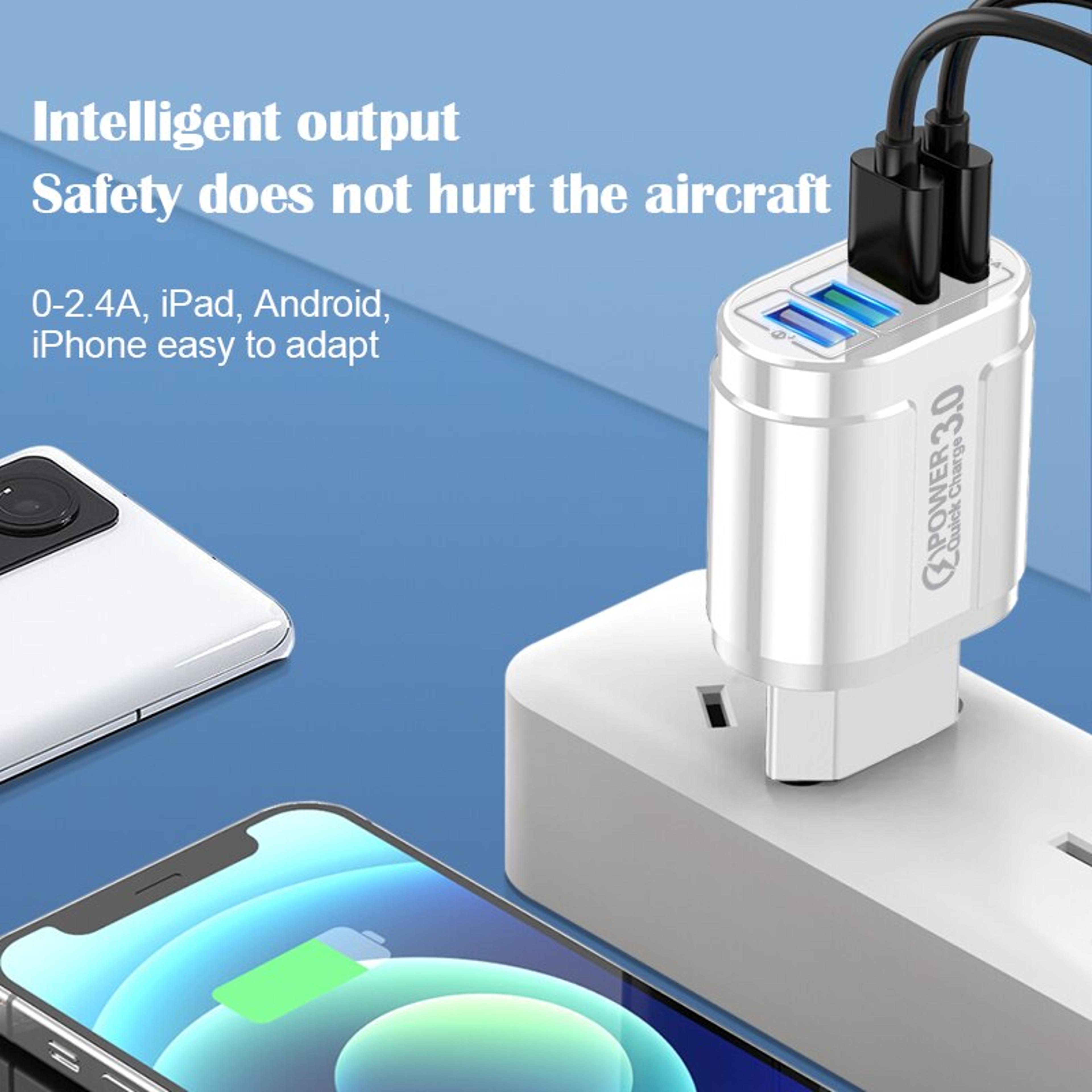 4 Port USB Wall Charger Fast Charger QC For IPhone Samsung Huawei Xiaomi Mobile Phone Adapter 3