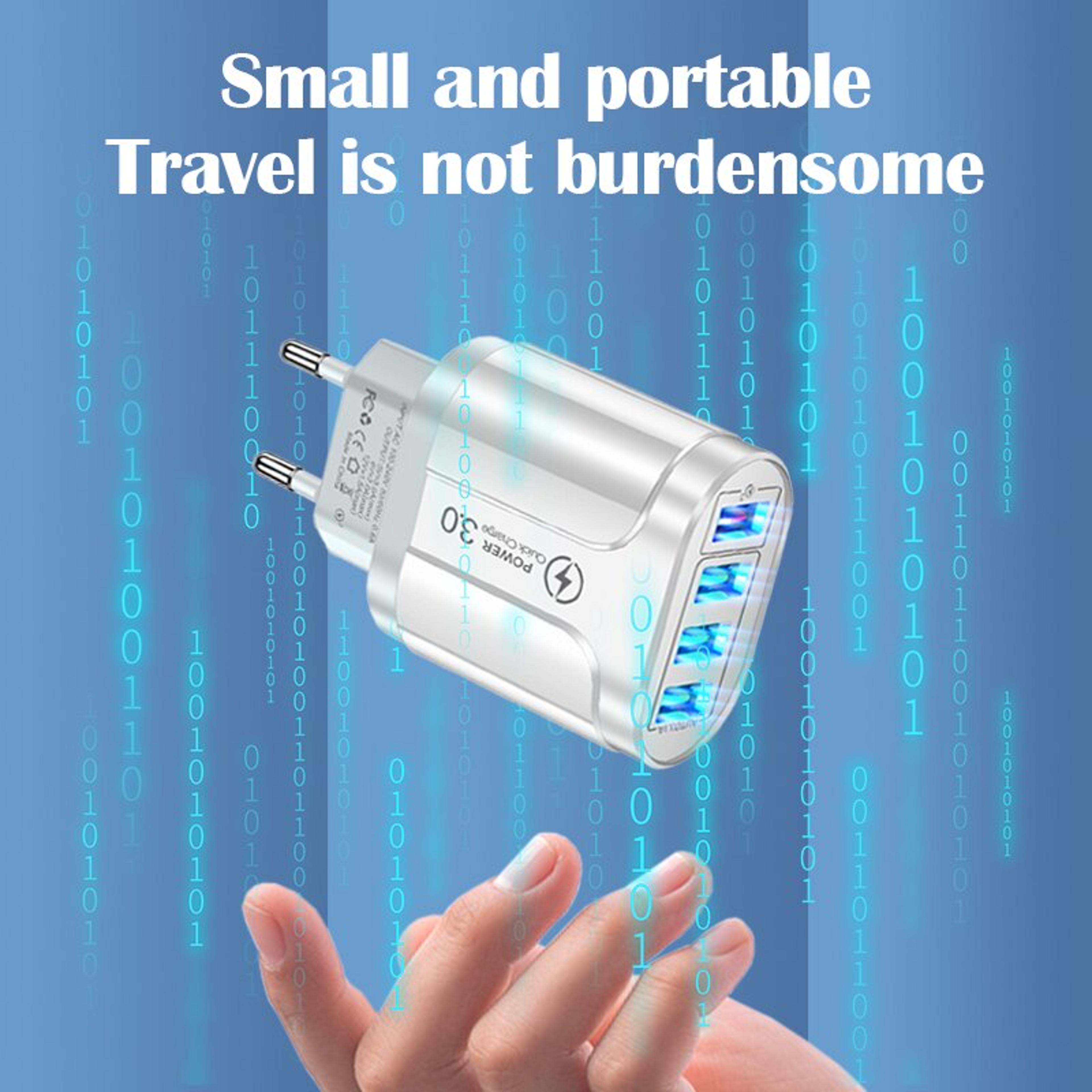 4 Port USB Wall Charger Fast Charger QC For IPhone Samsung Huawei Xiaomi Mobile Phone Adapter 5