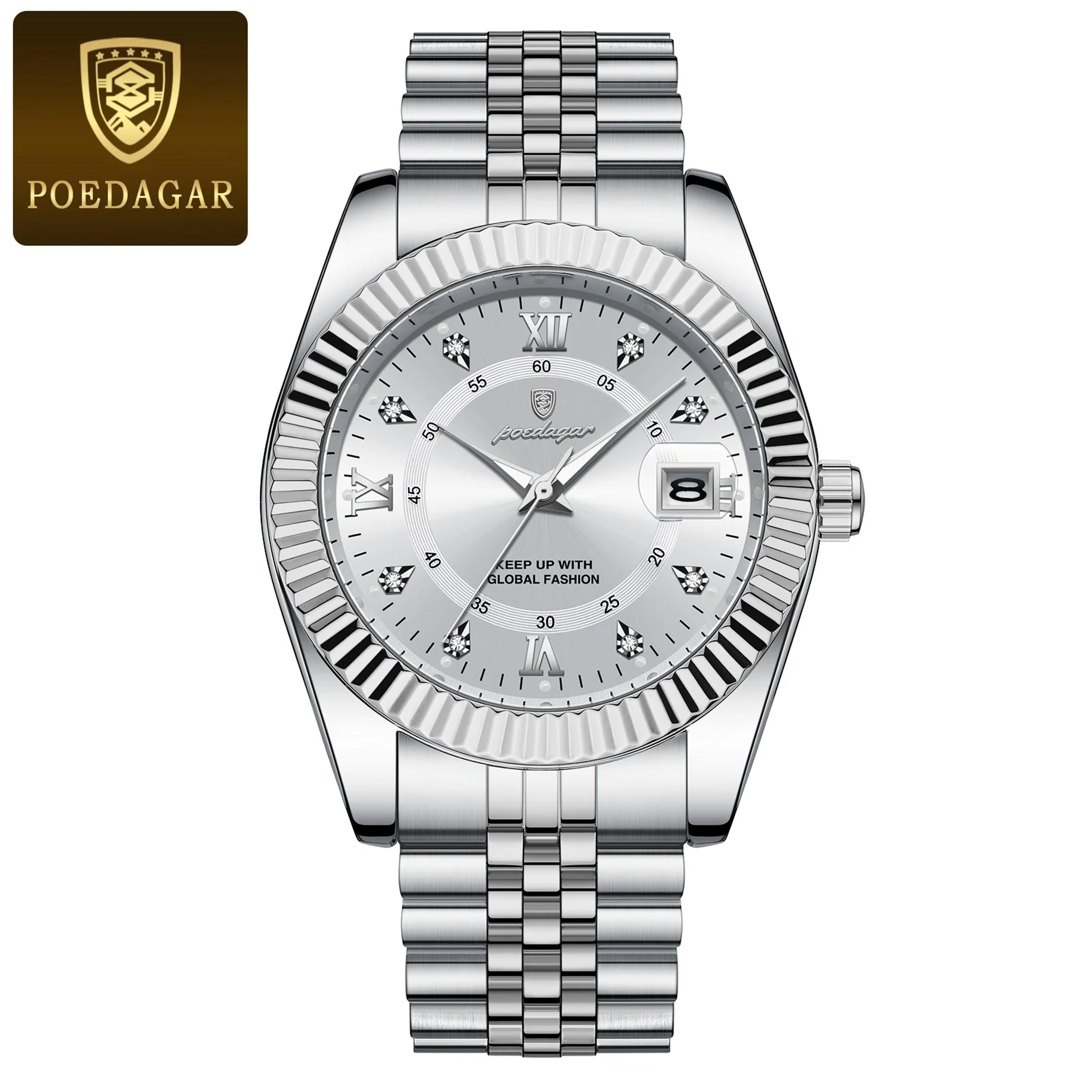 Waterproof Luxury Mens Quartz Watch Military Date Wristwatch Stainless Steel Fashion Watch 10