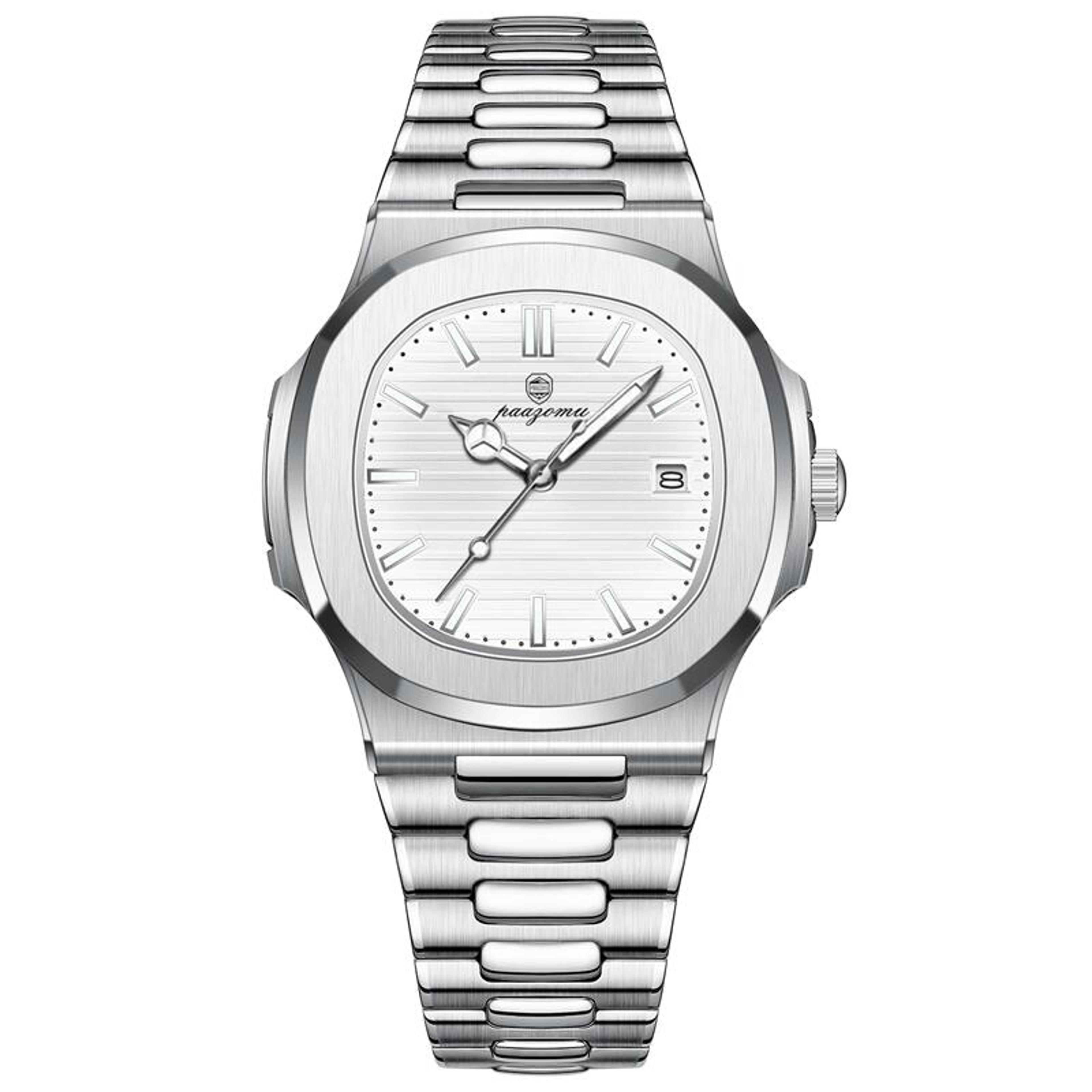 Chronograph Watch For Men Waterproof Luminous Luxury Man Wristwatch Stainless Steel Mens Quartz Wat 9