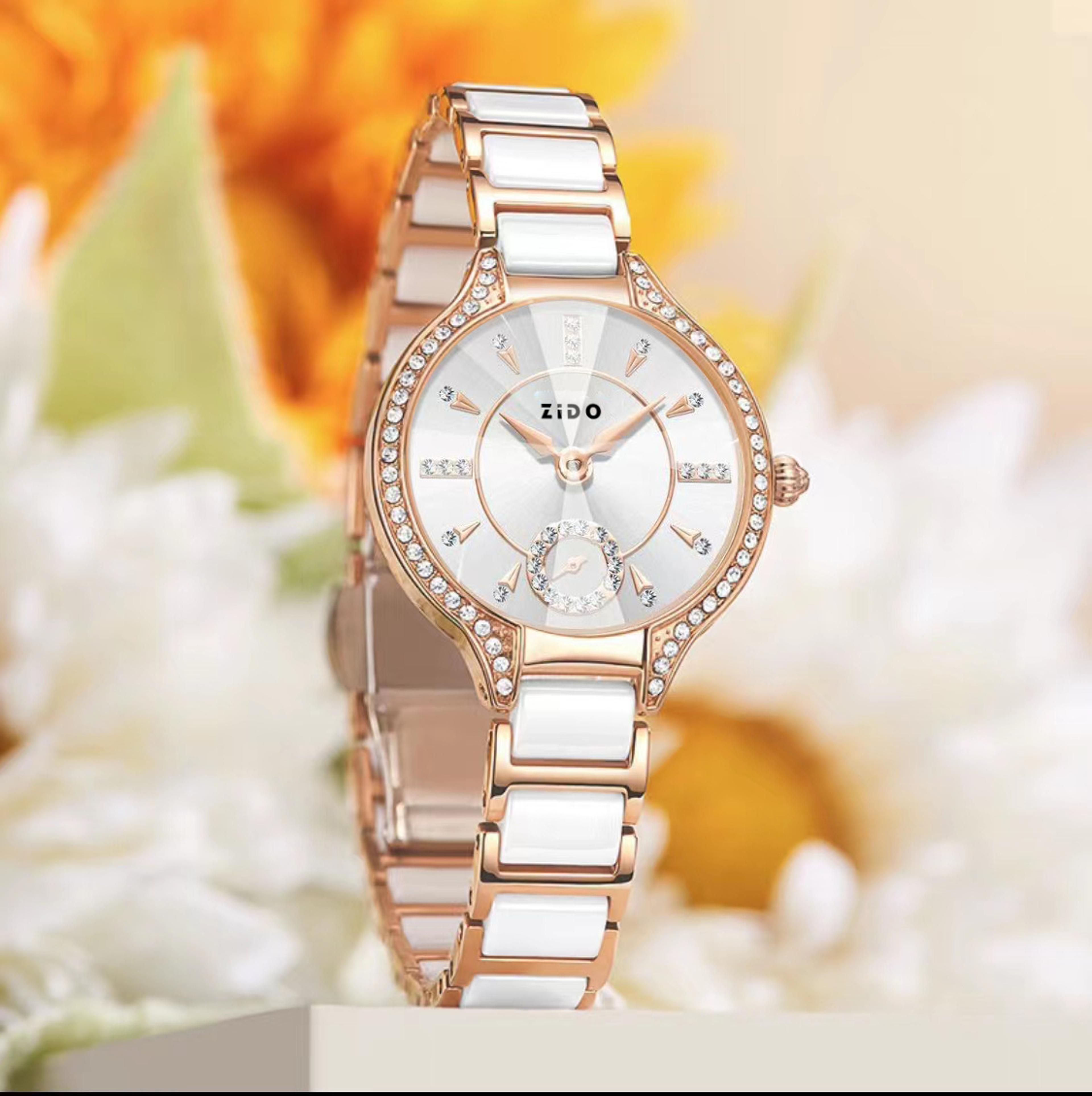 Watch For Women Brand Light Luxury Retro Female Fashion Clock Waterproof Diamond Inlaid Stainless S 2