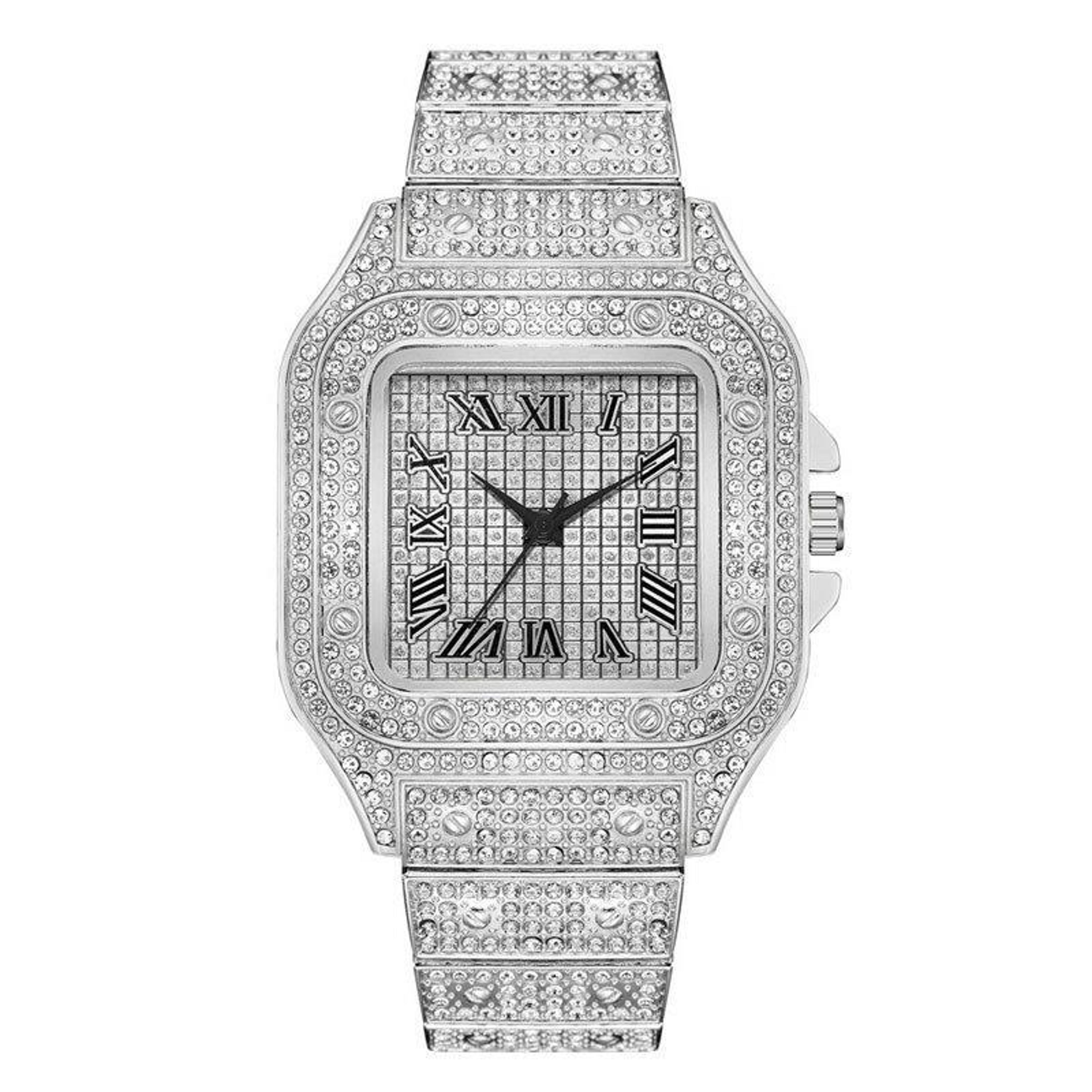 Gold Watch Ladies Wrist Watch Luxury Luxury Diamond Men Women Watches Rhinestone Unisex Bracelet Wa 0