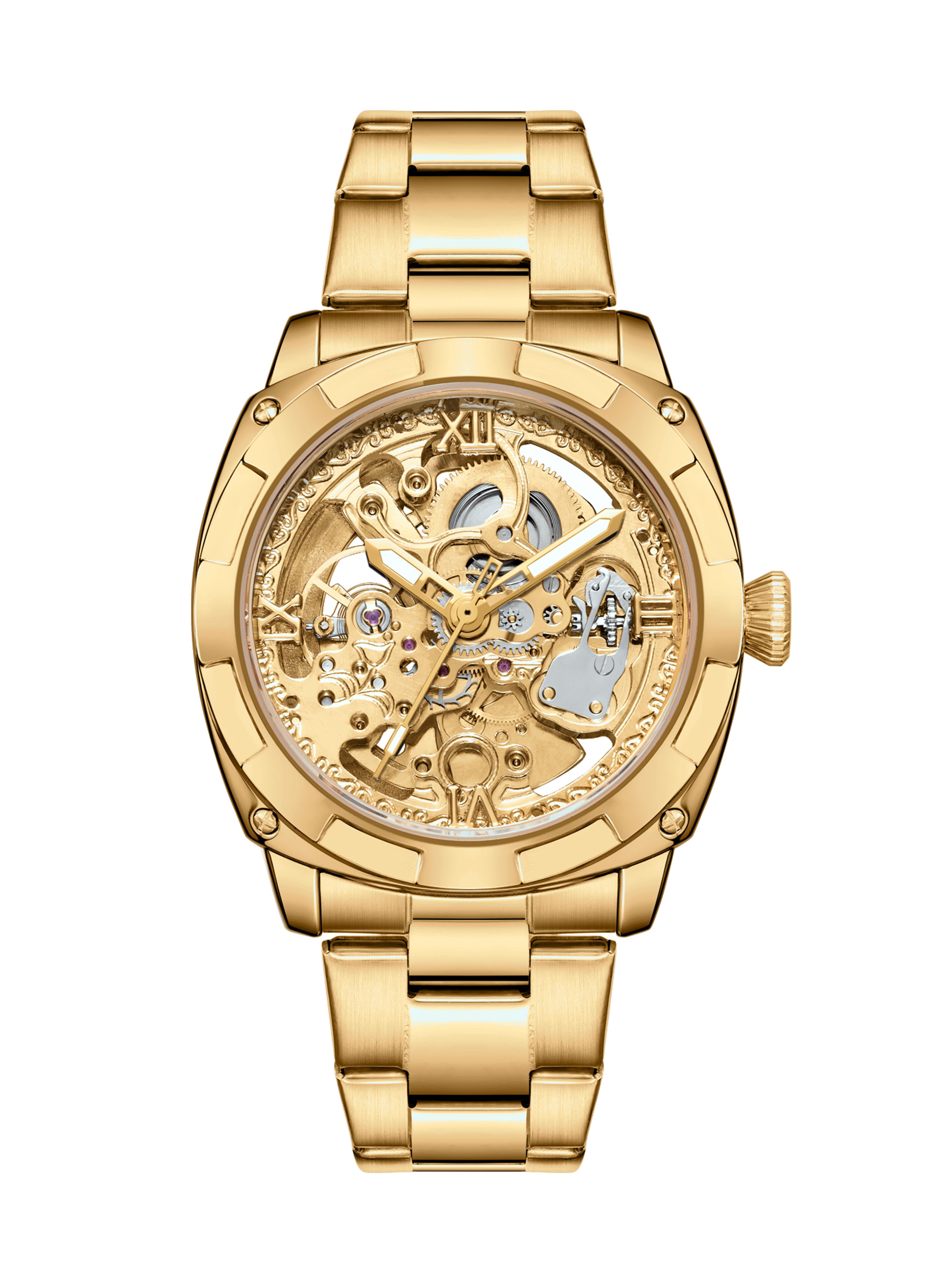 Luxury Mechanical Watches Skeleton Waterproof Men Automatic Watch Stainless Steel Mens Watch 5