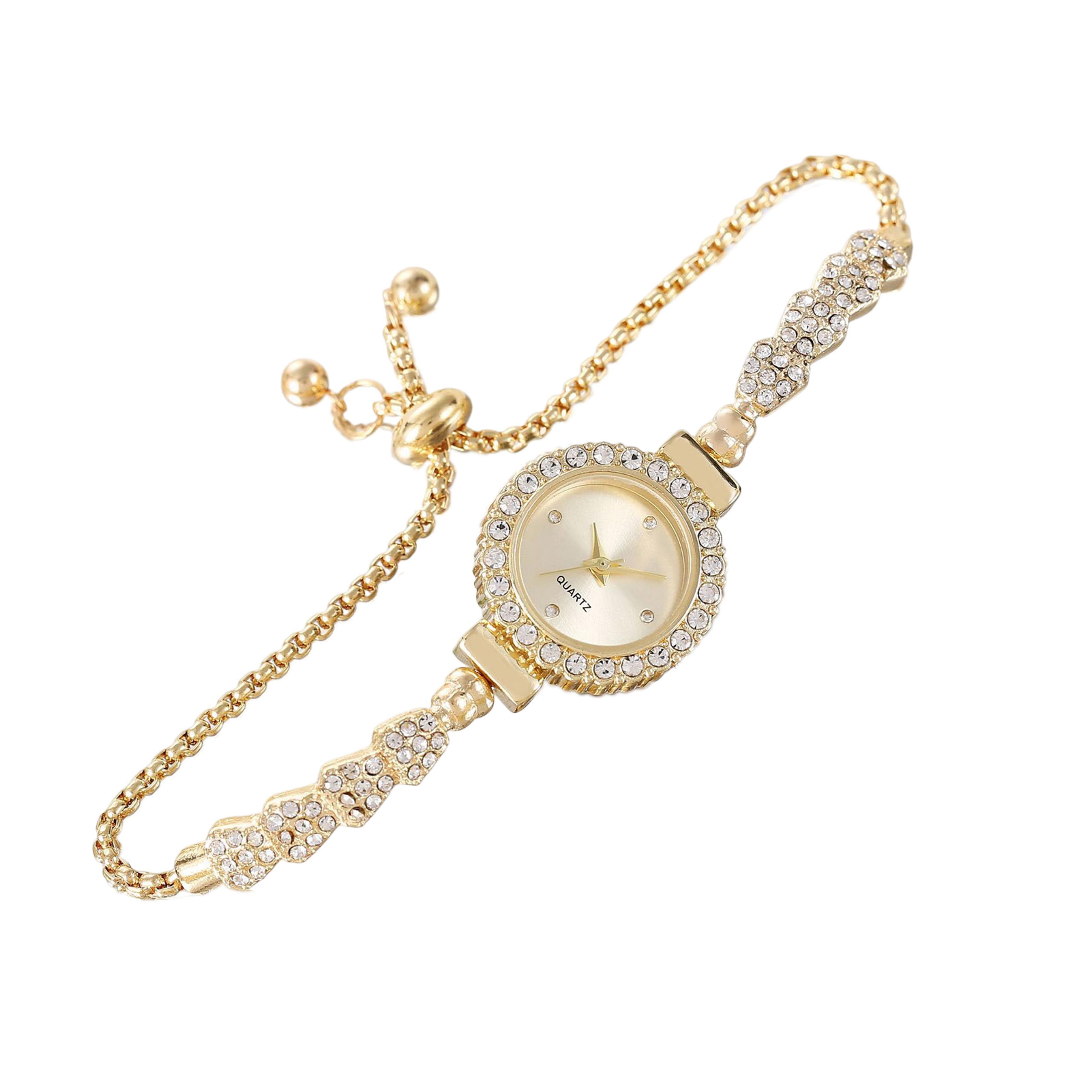 HighEnd Womens Diamond Watches Bracelet Easy Read Dial Shiny Design Wonderful Gift Watches For Wome 11