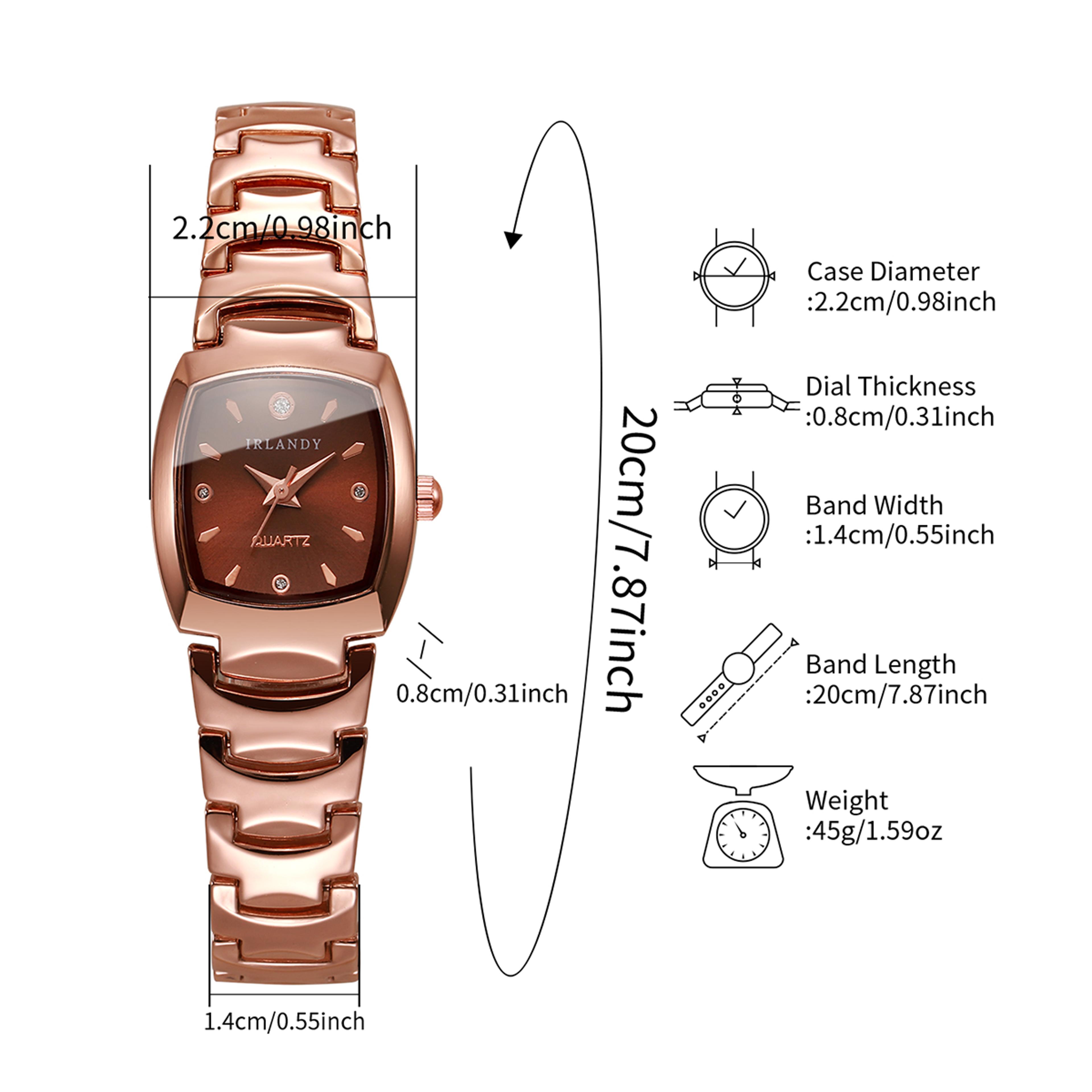 Fashion Square Analog Quartz Watch Elegant Women Watches Ladies Wristwatch Clock 5
