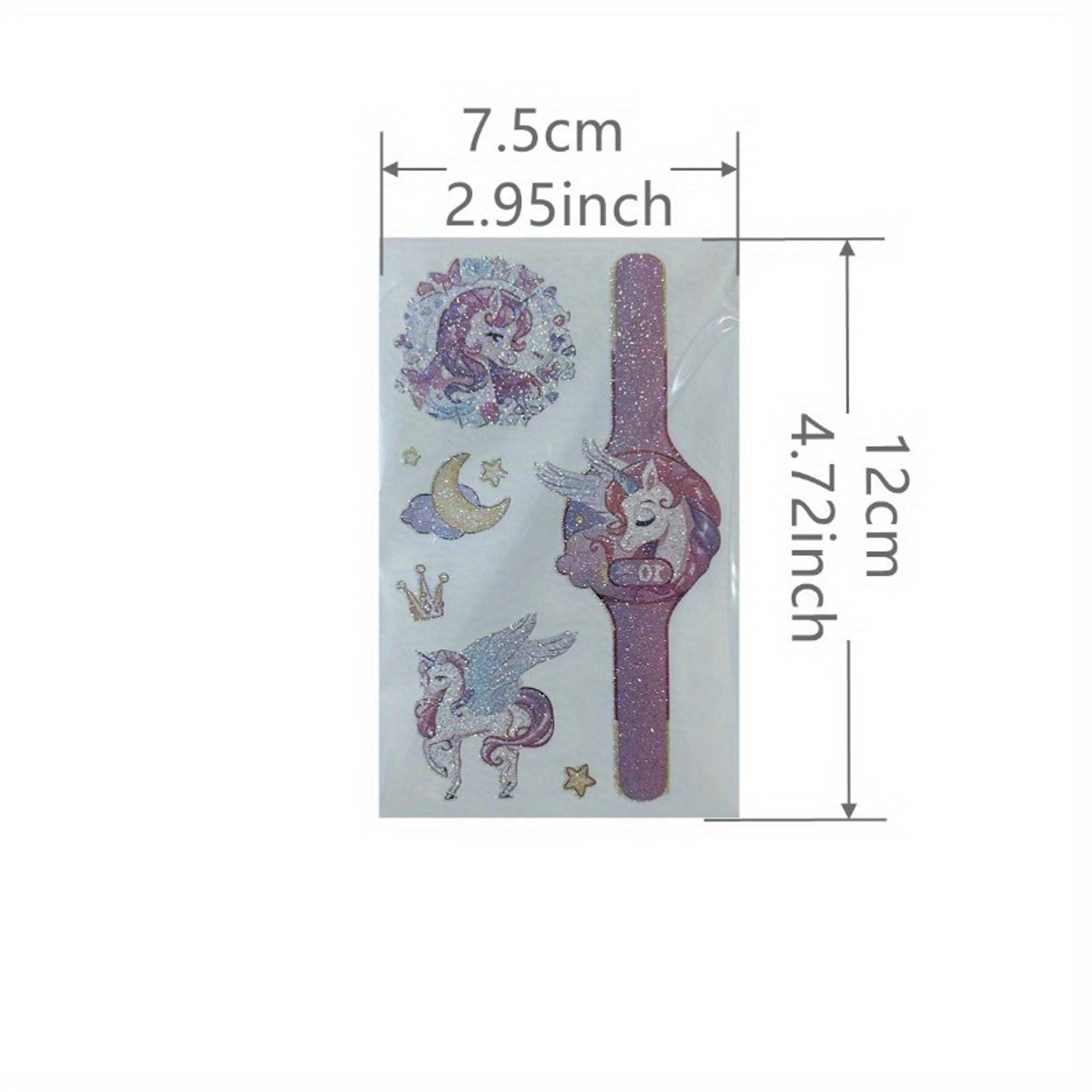 Temporary Unicorn Tattoos For Kids Glittering Stickers For Personalized Decoration Fun Kids Tattoos 3