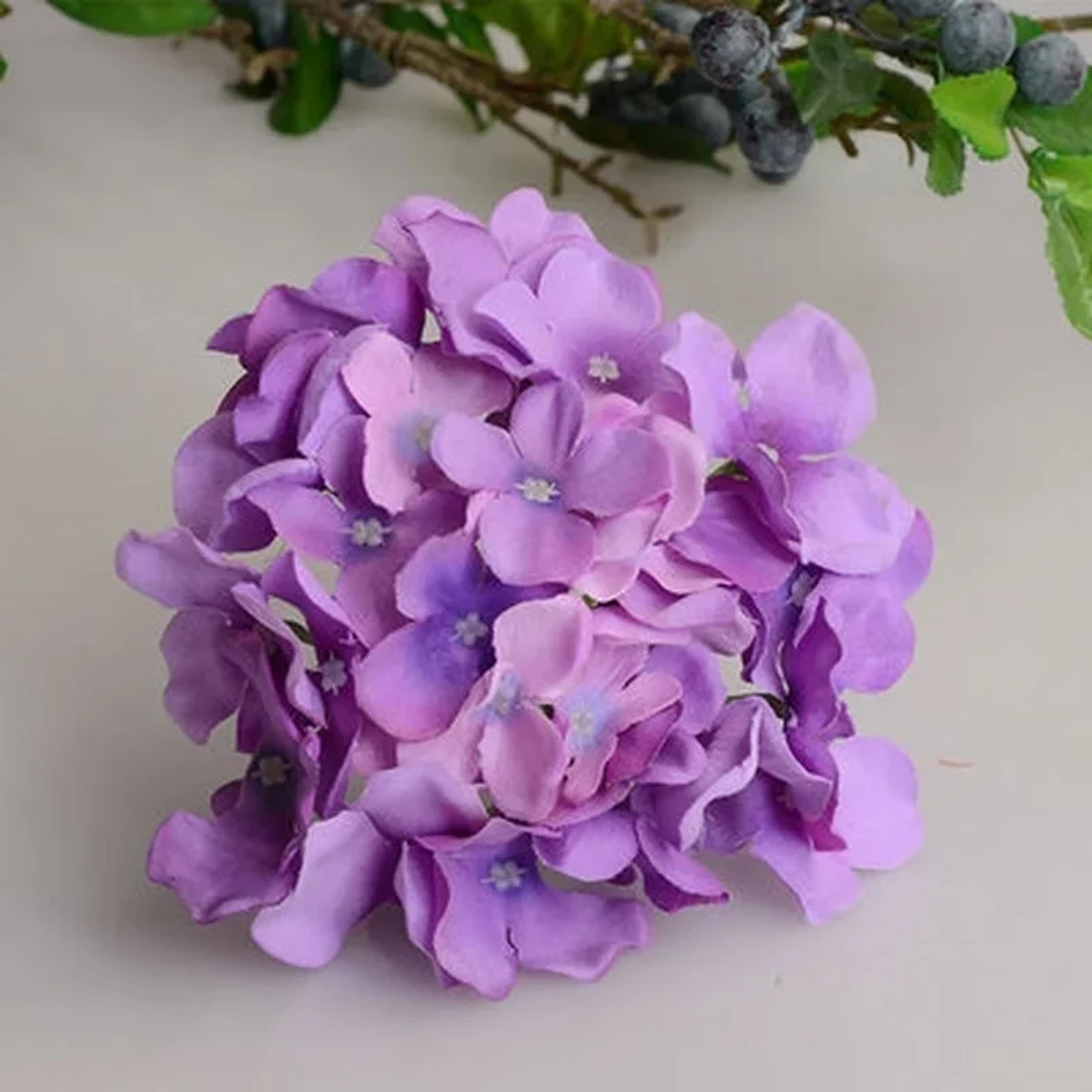 Luxury Artificial Hydrangea Silk Colorful Decorative Flower For Wedding Party DIY Vase Flower Decor 6