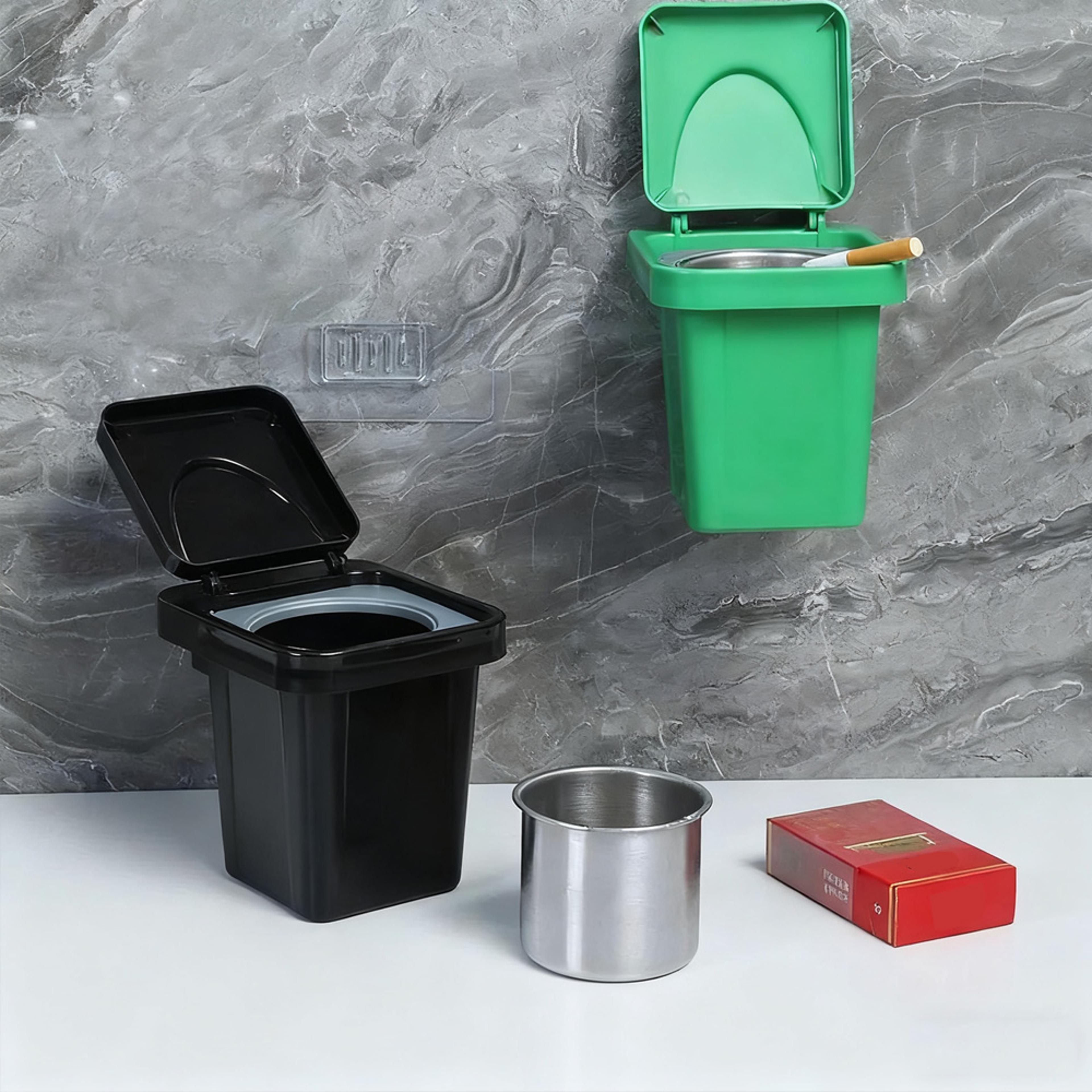 Reusable NonSlip Smoking Ash Tray Creative Wall Mounted Ashtray With HoleFree Design For Home Toile