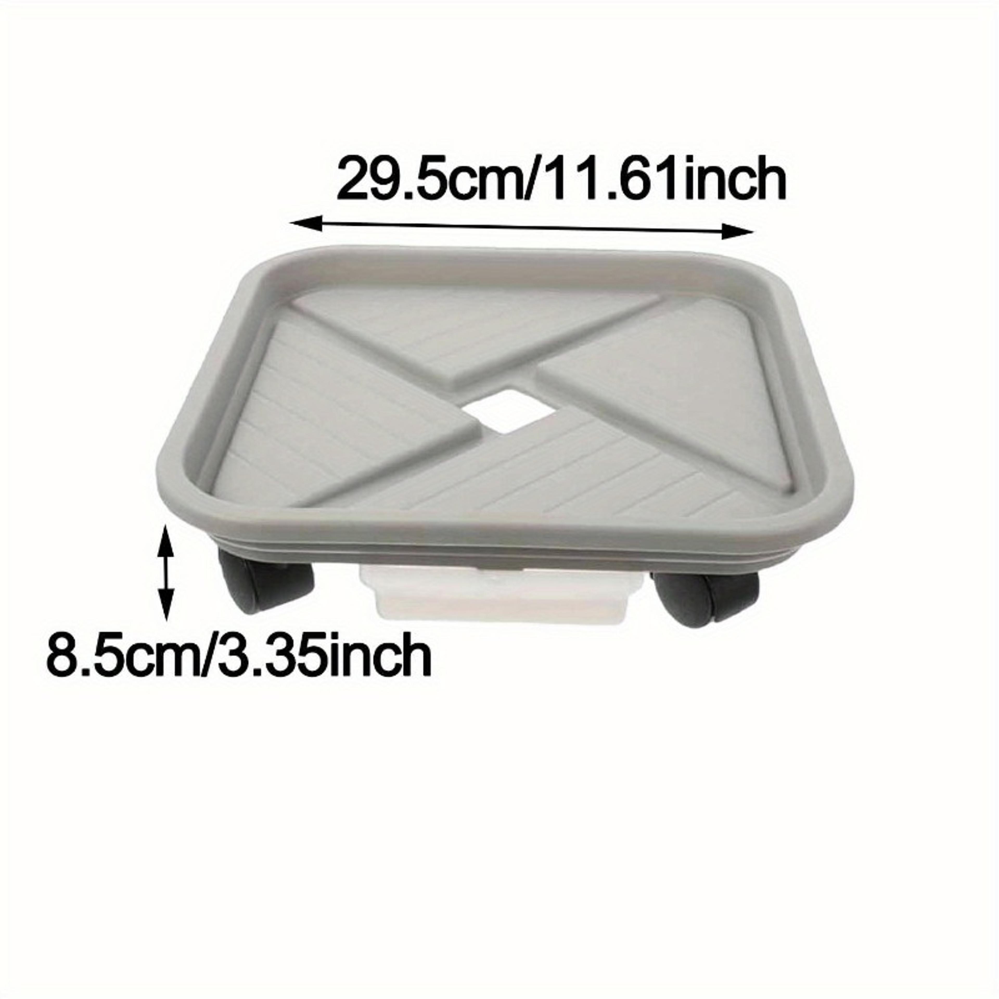 Wheeled Garden Rolling Plant Rack Four Wheels Drainage Tray For Square Pots 7