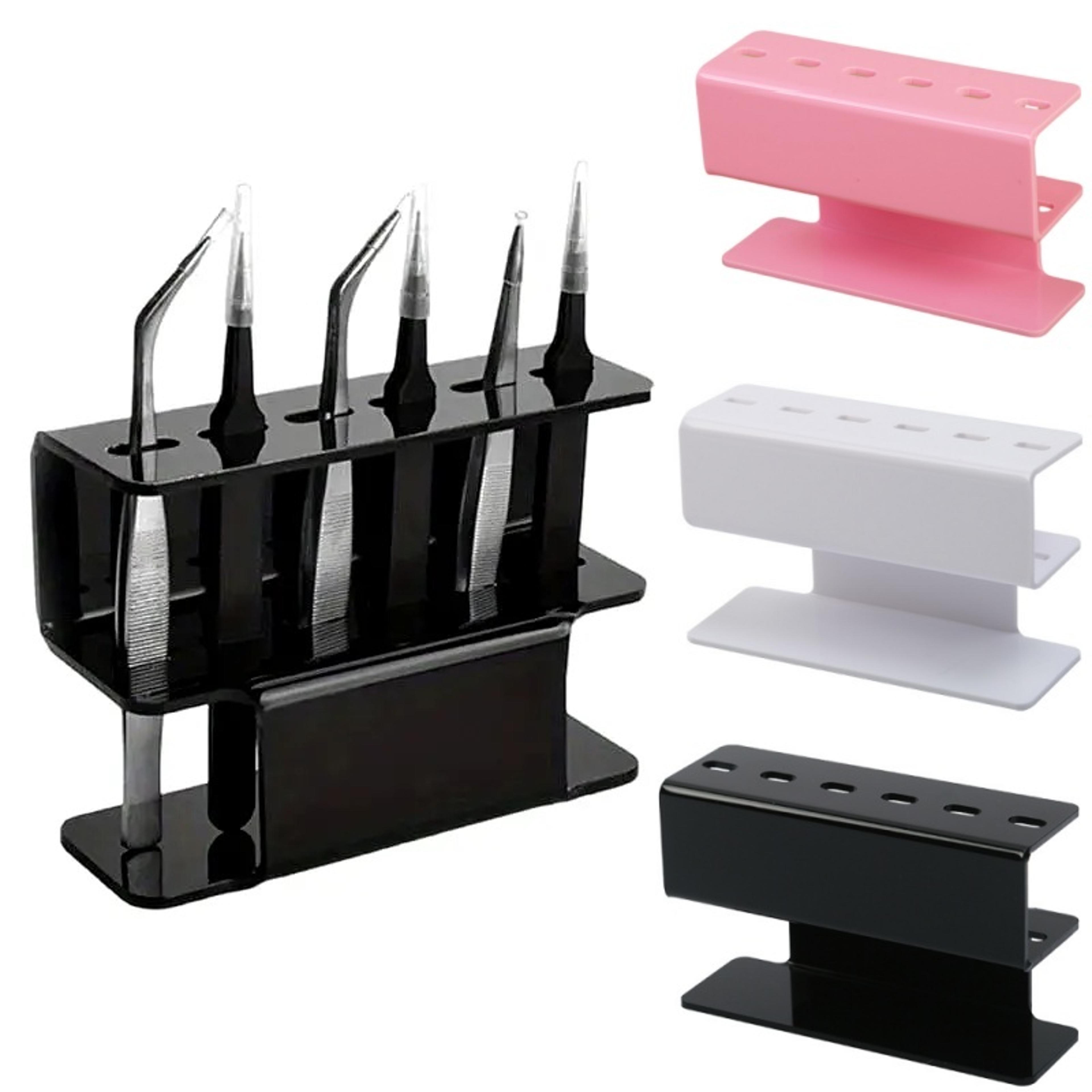 Professional Eyelash Extension Display Stand 6Hole Acrylic Tweezer Storage Rack Makeup Tools Organi 0