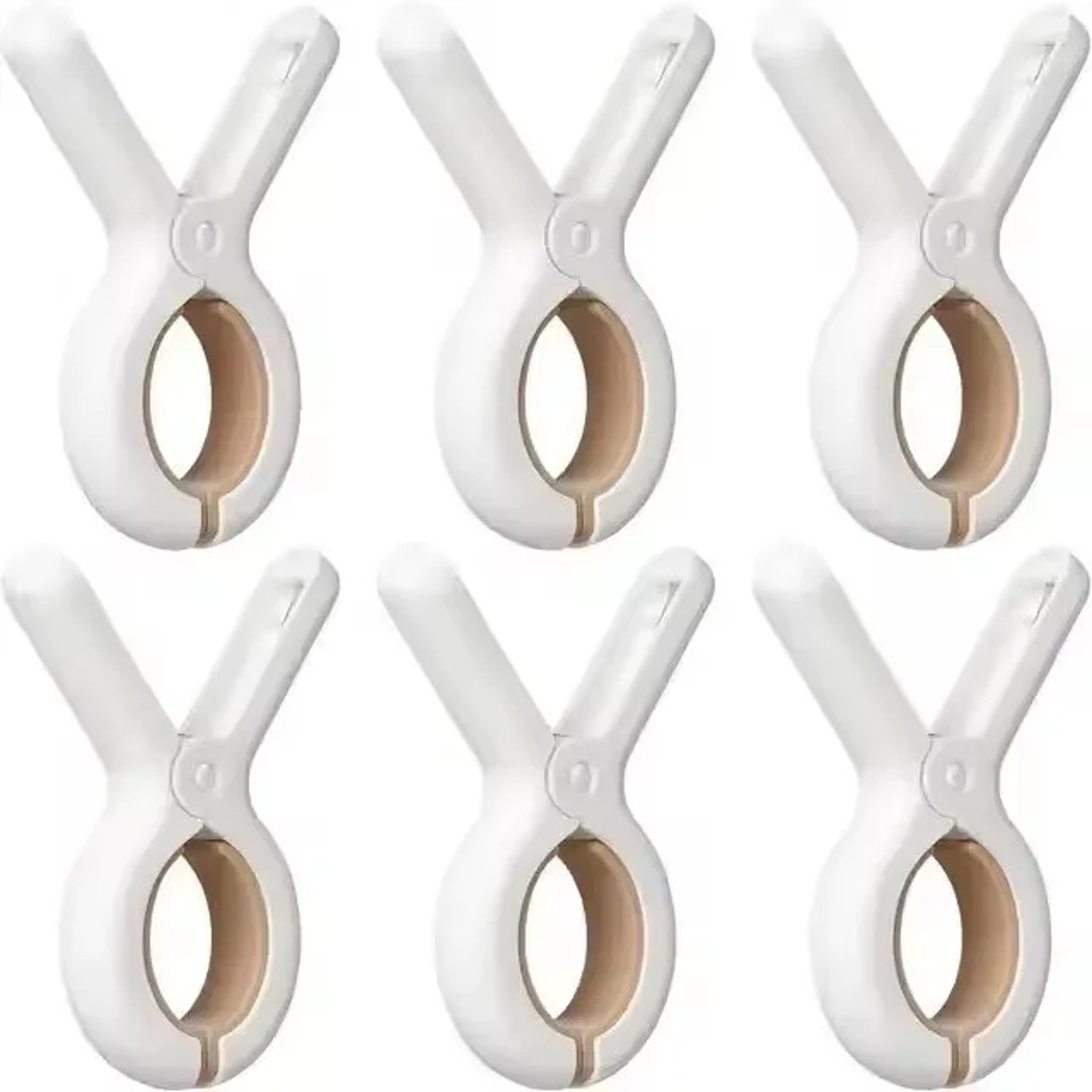 Large Laundry Drying Pegs Clips Towel Beach Clothes Clamps Plastic Chair Clips Quilt Clothespins 6