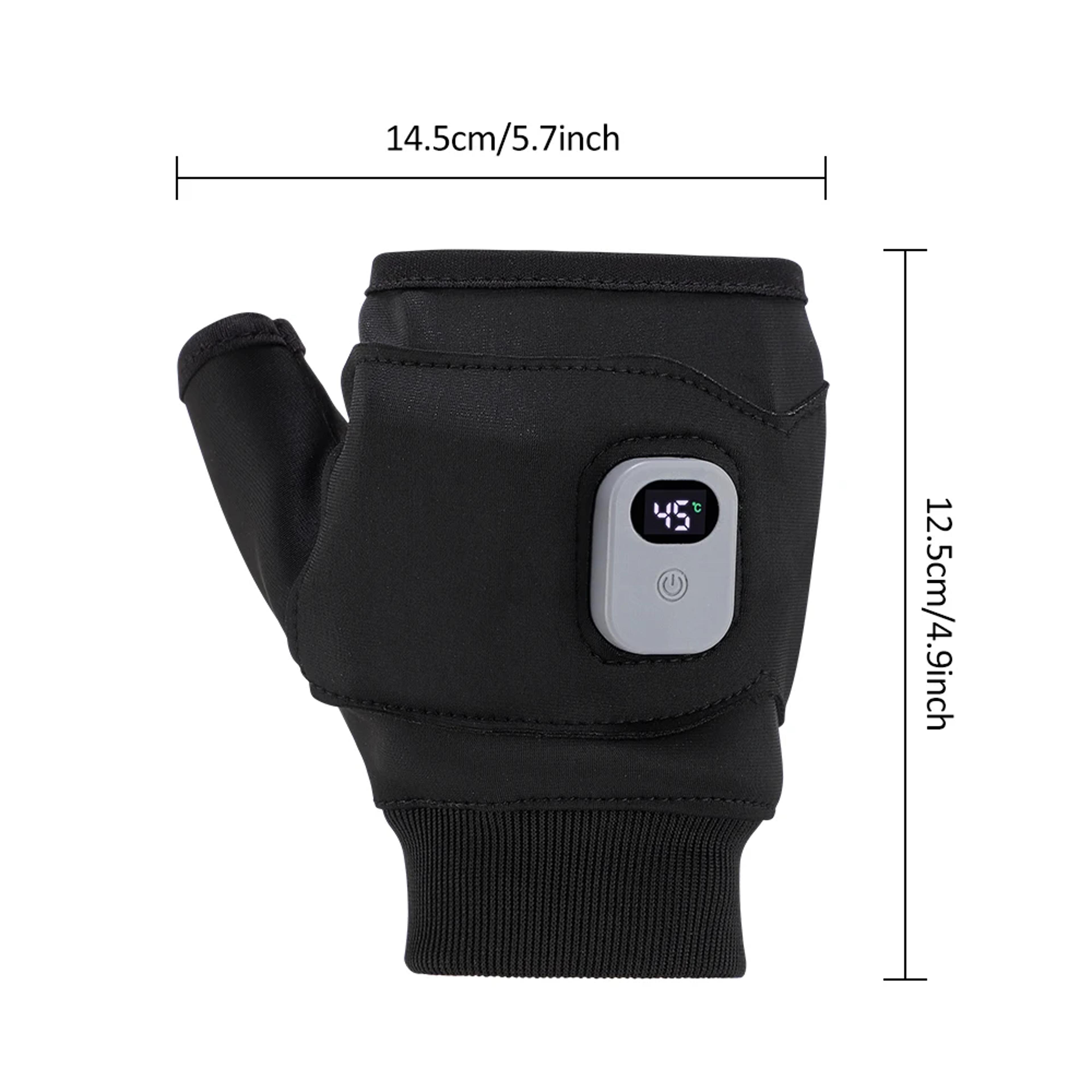 Heated Smart Rechargeable Electric Gloves Windproof  Touchscreen Perfect For Outdoor Hiking Cycling 5