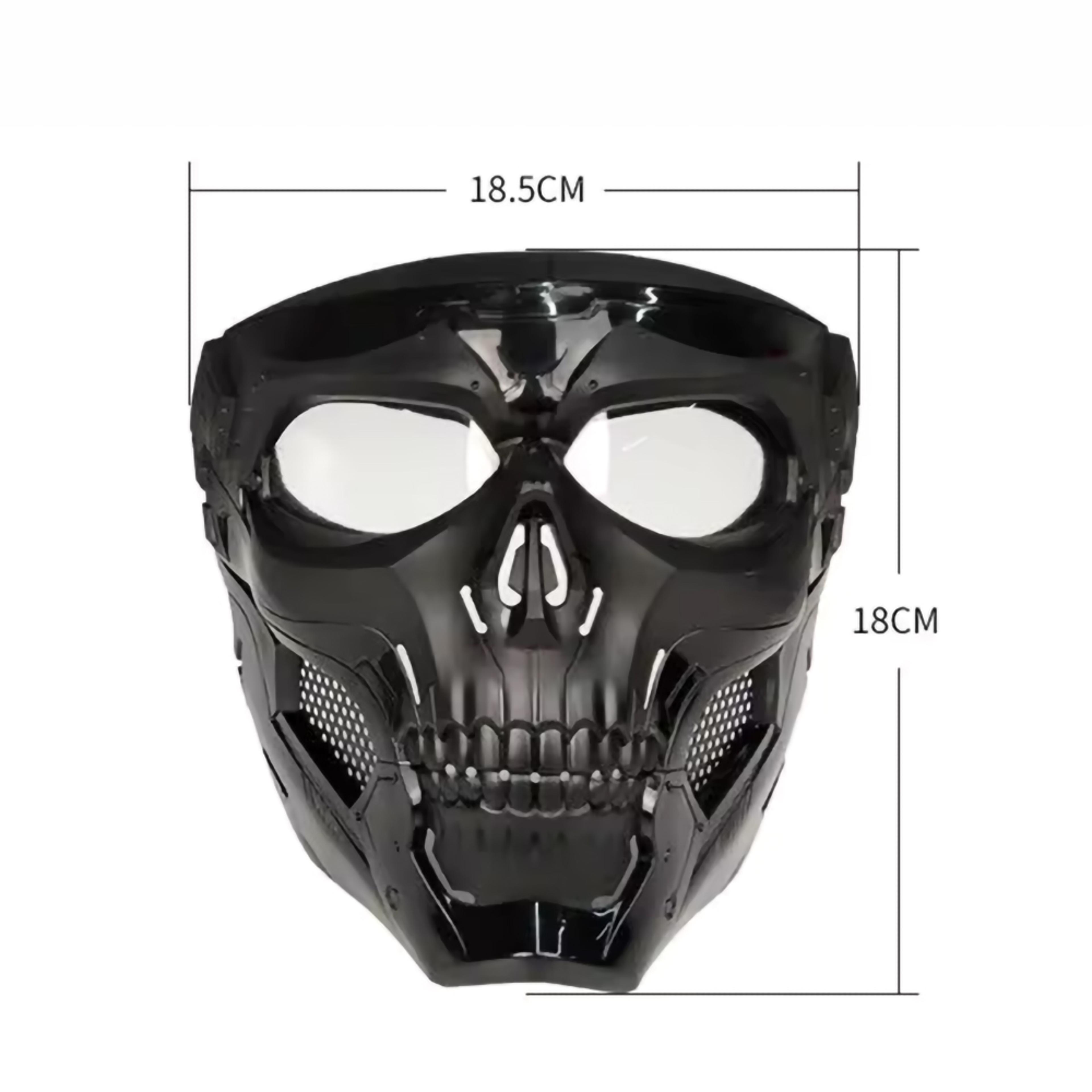 Windproof Tactical Mask Halloween Props Motorcycle Skull Mask 3