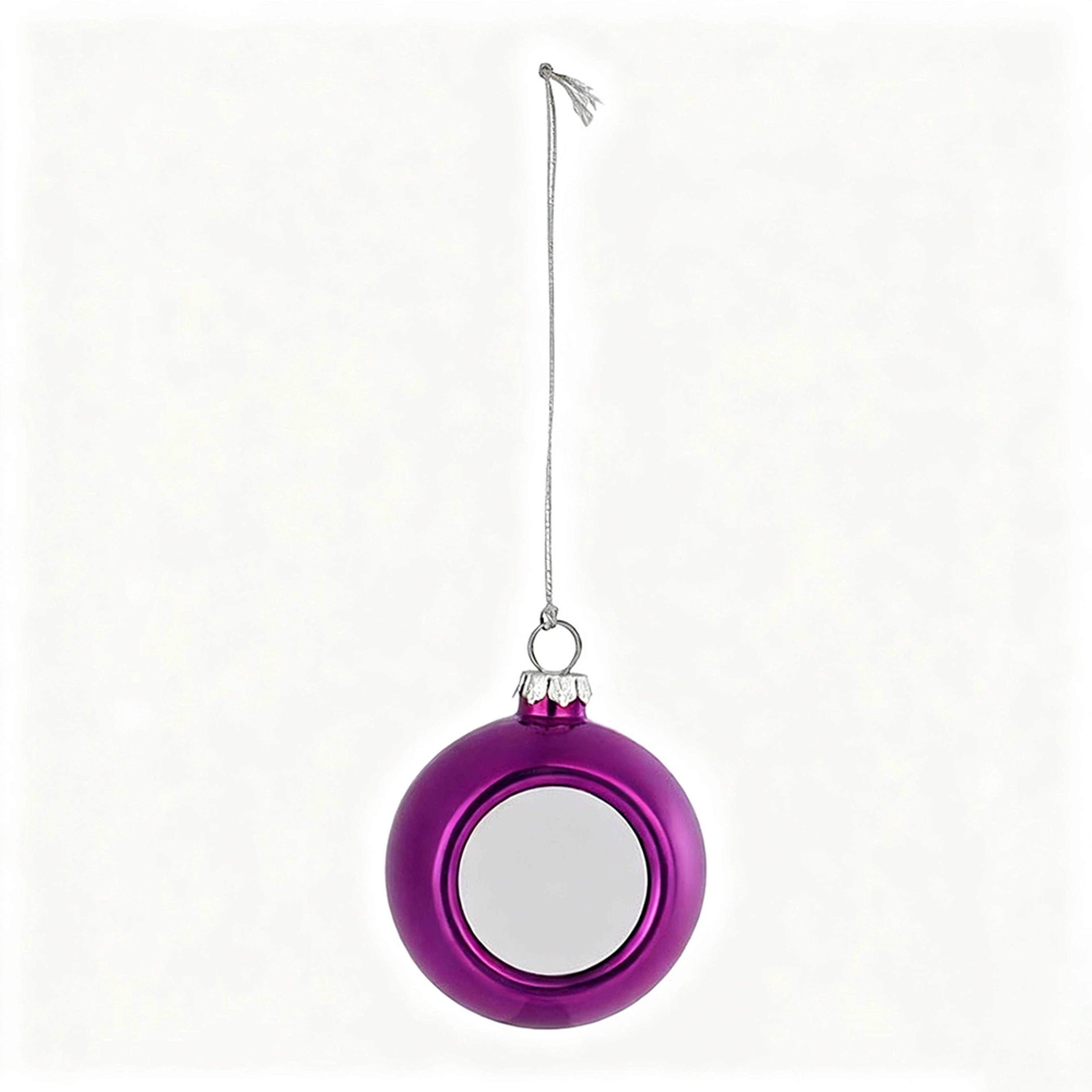 DIY Craft Blank Sublimation Christmas Ball Pendants For Holiday Gifts And Tree Decoration 8