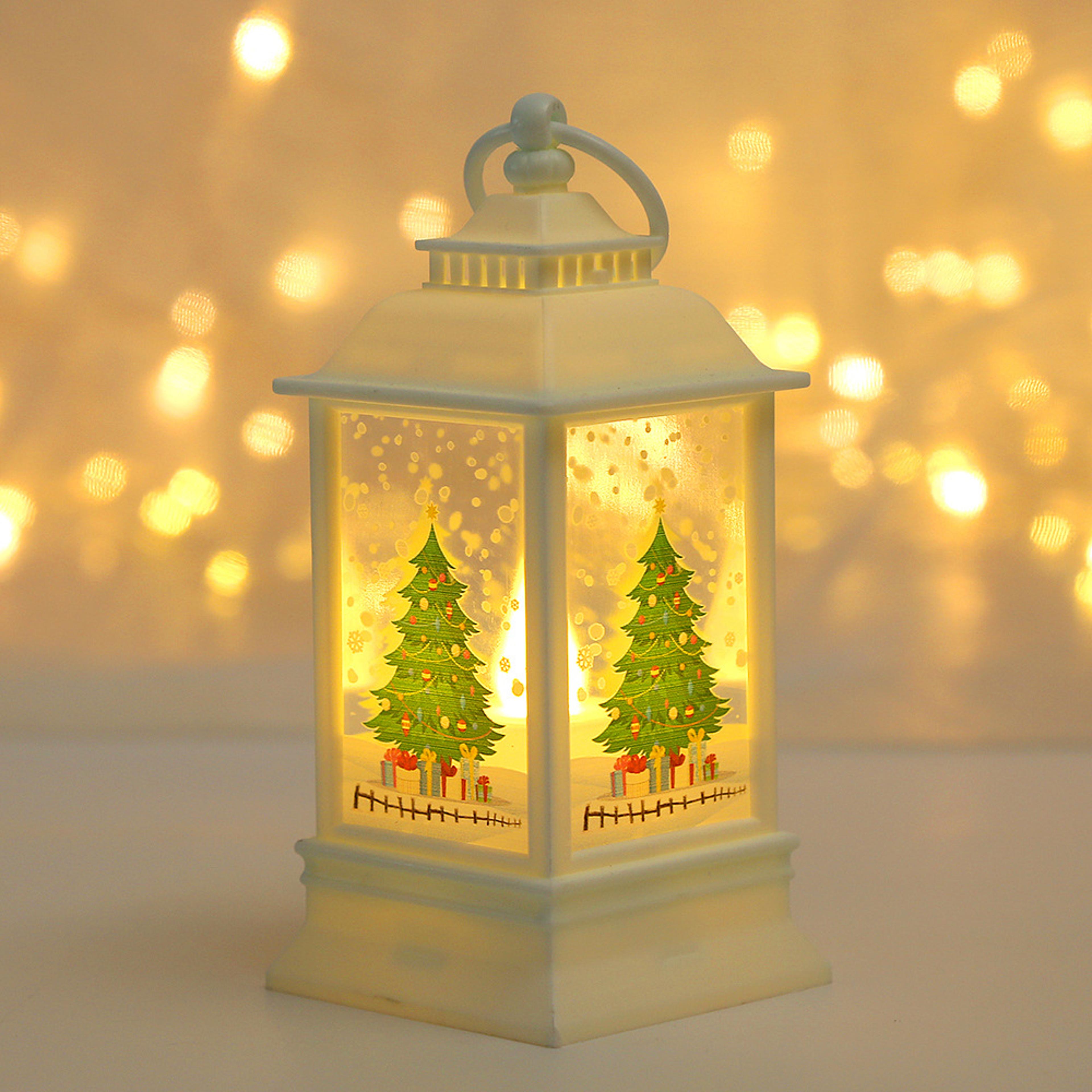 Old Man Snowman Christmas Wind Lamp Candlestick Night Lamp Desktop Decorations 7