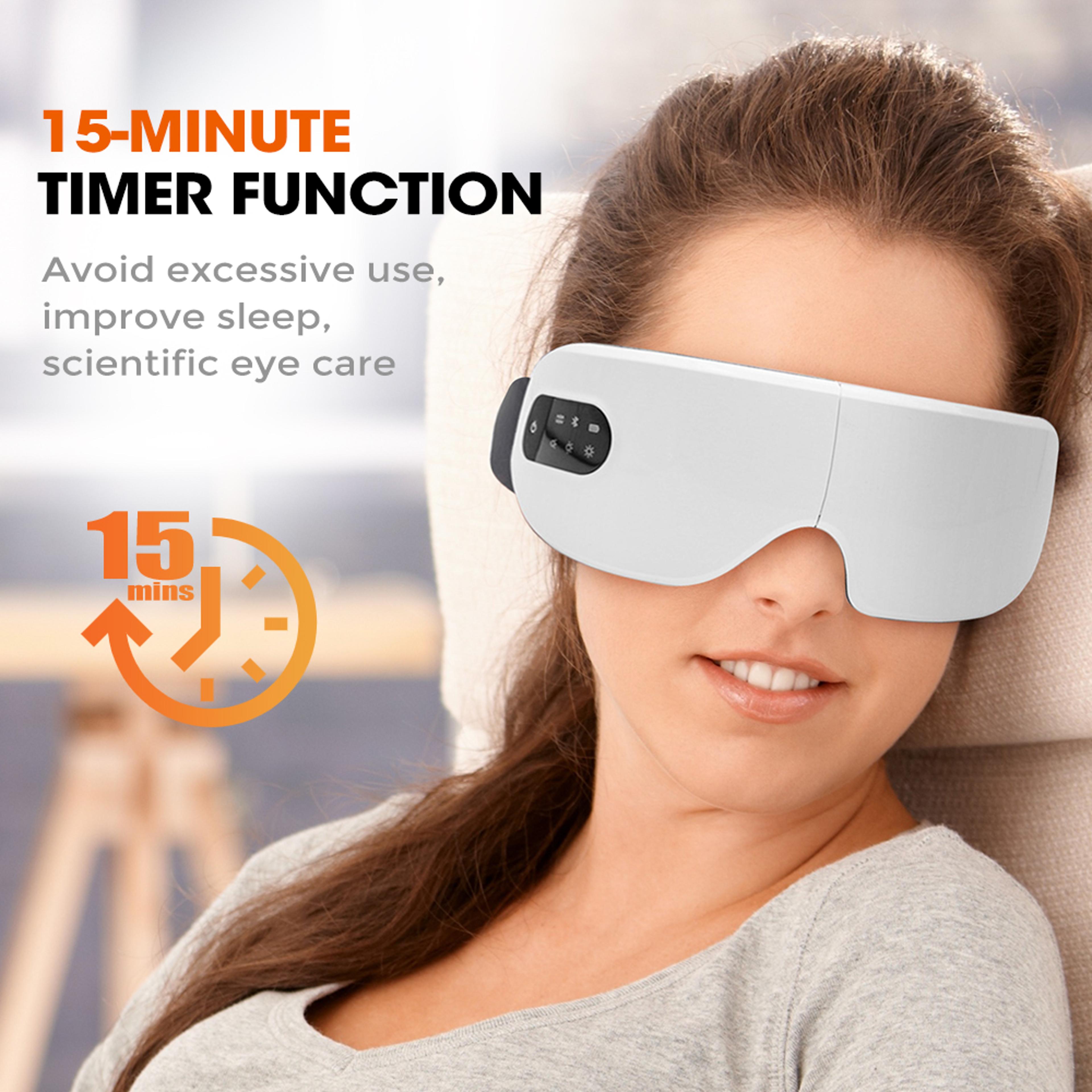 Air Pressure Hot Compress Massage Glasses Foldable Bluetooth Music Eyes Massage Smart USB Rechargea 1