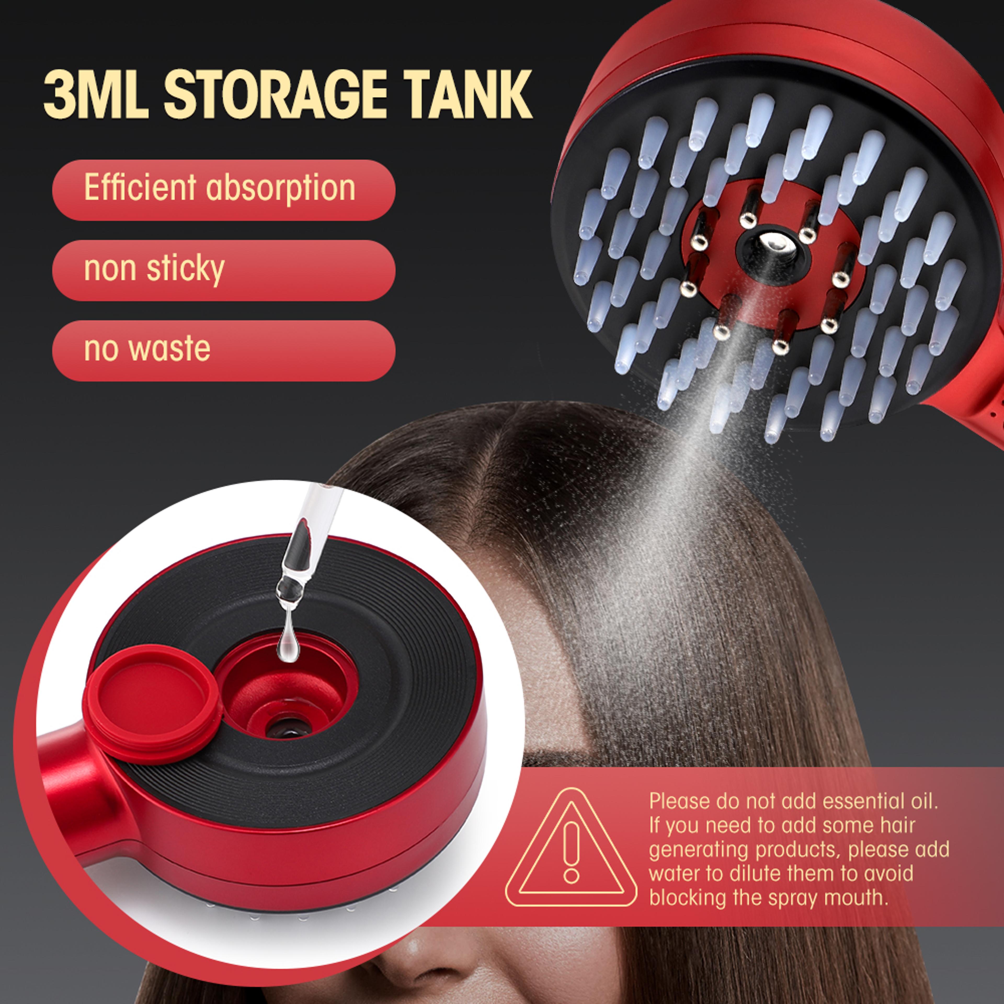 Red Light Laser Comb For Hair Follicle Hair 3 Modes Electric Massage Comb Portable Oil Applicator 4