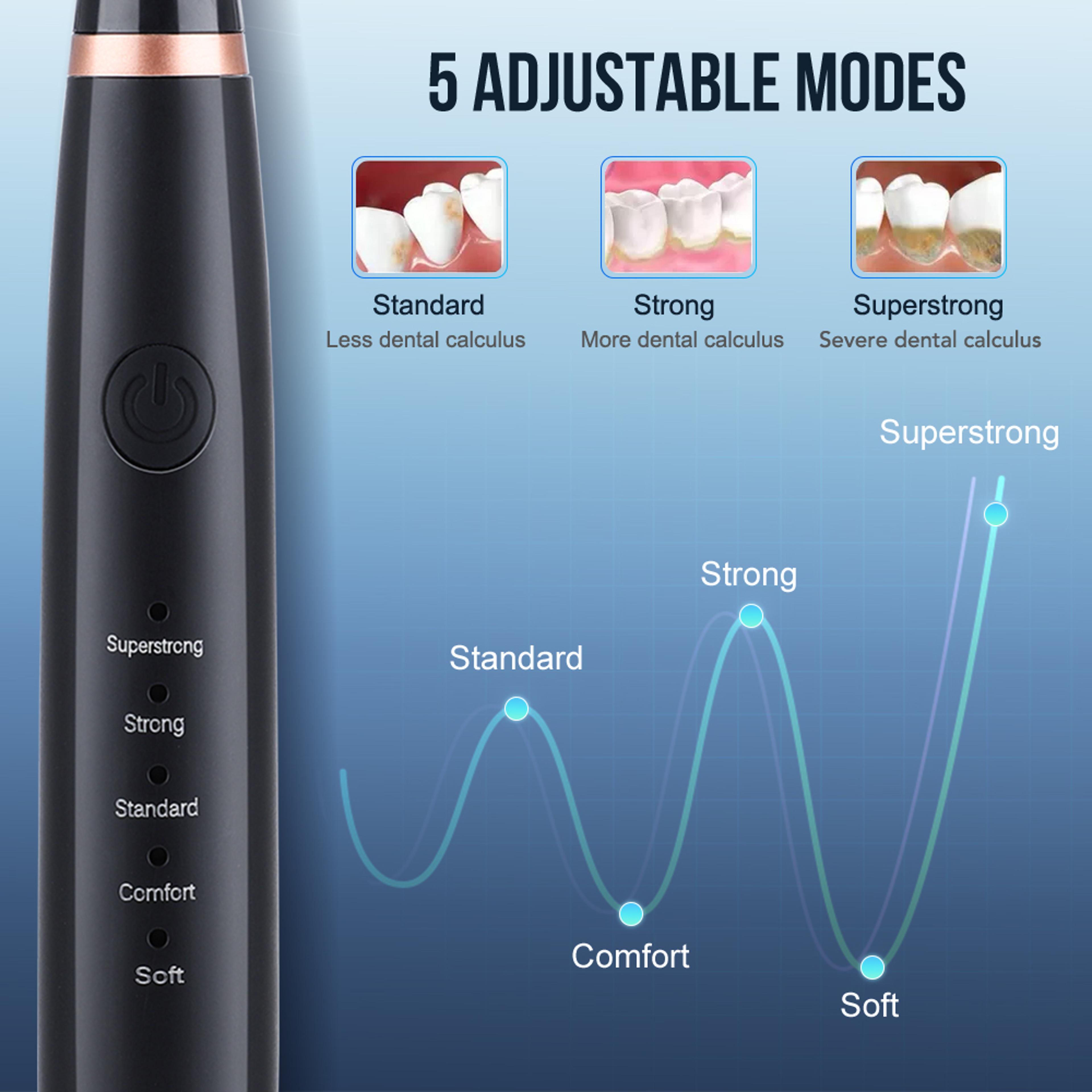 Electric Sonic Dental Scaler Ultrasonic Tooth Cleaner For Plaque Tartar And Stain Removal 2