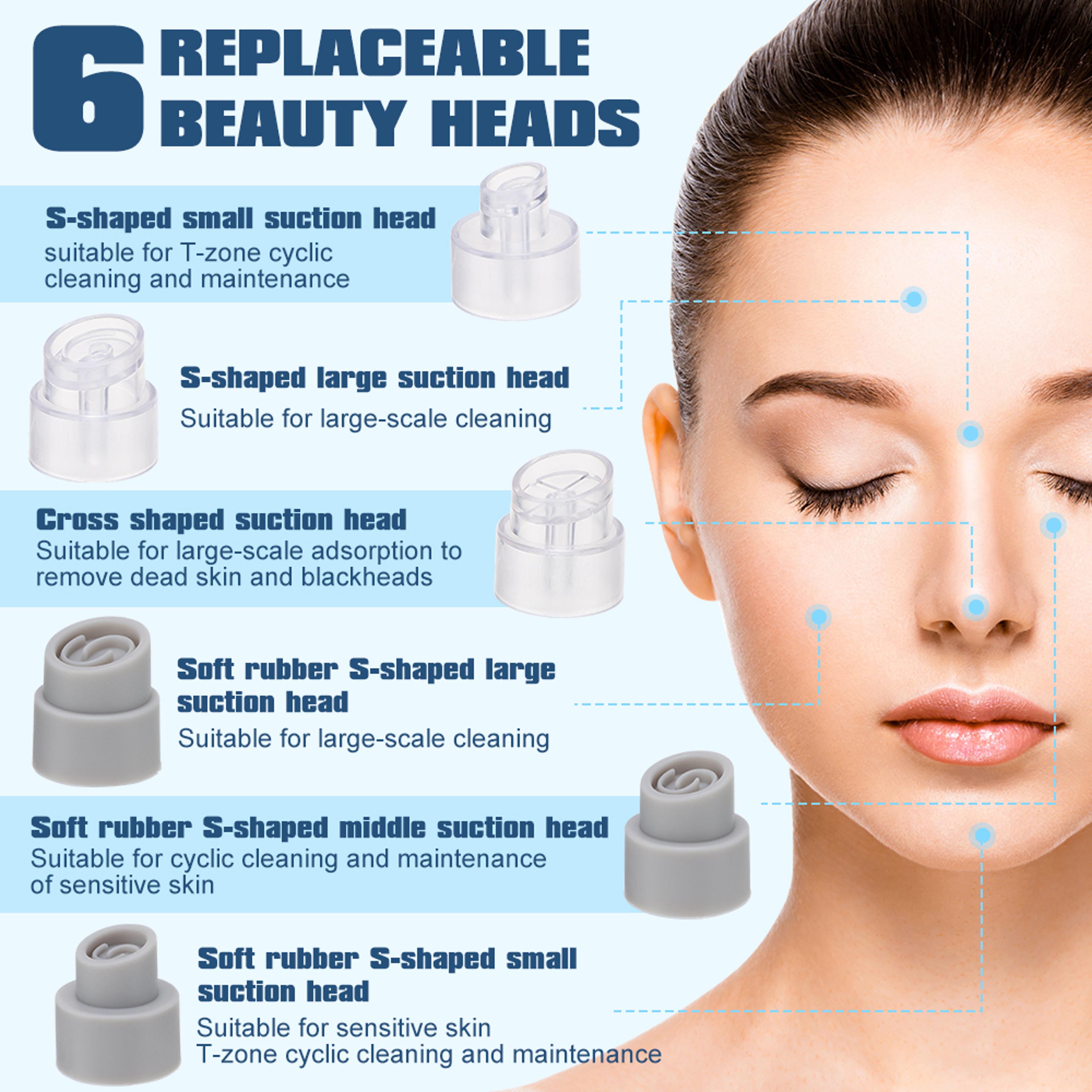 Electric Pimple Acne Blackhead Remover USB Rechargeable Face Cleaner Pore Vacuum Black Dot Removal 4