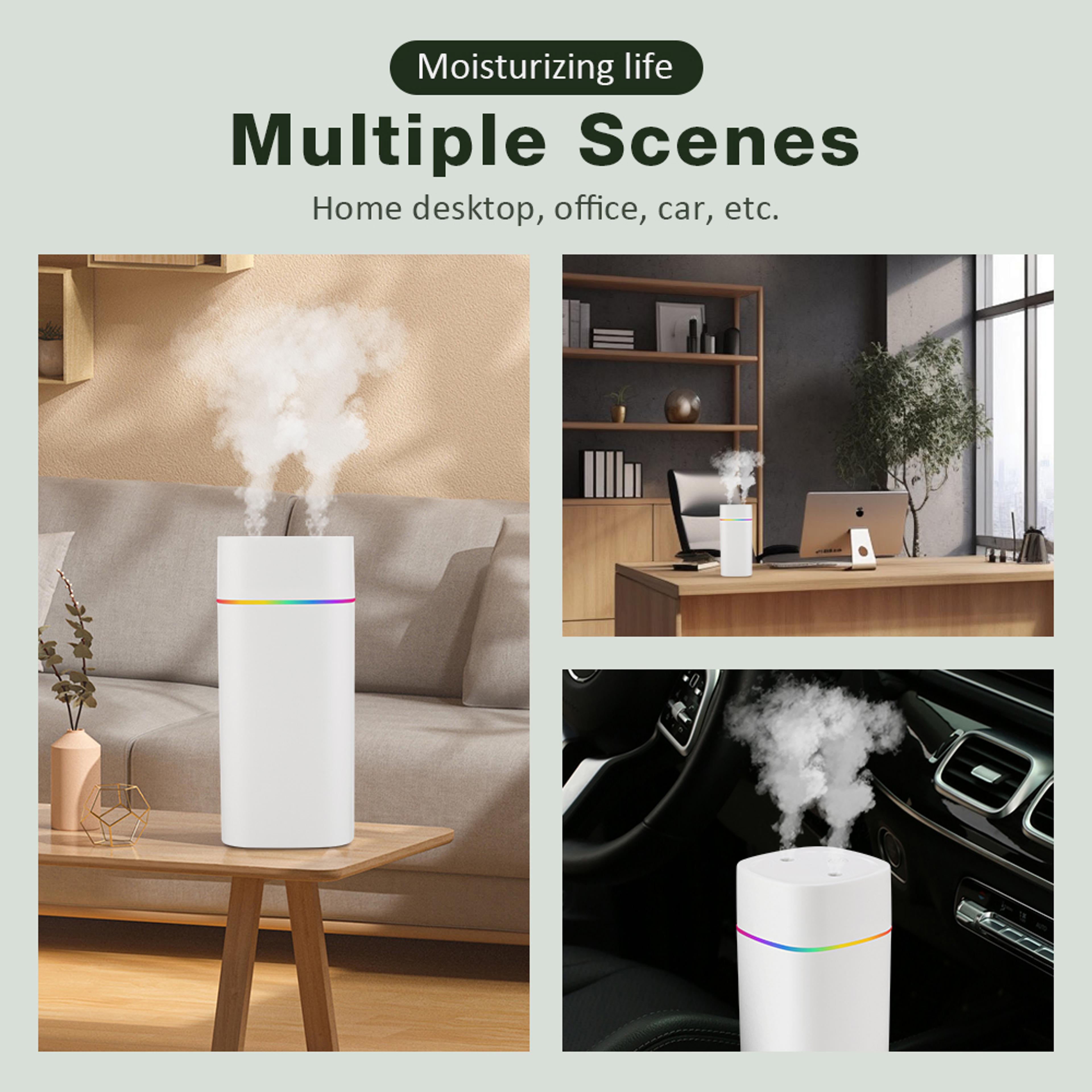Portable Electric Air Humidifier Aroma Oil Diffuser With Colorful Night Light And USB Cool Mist Spr 5