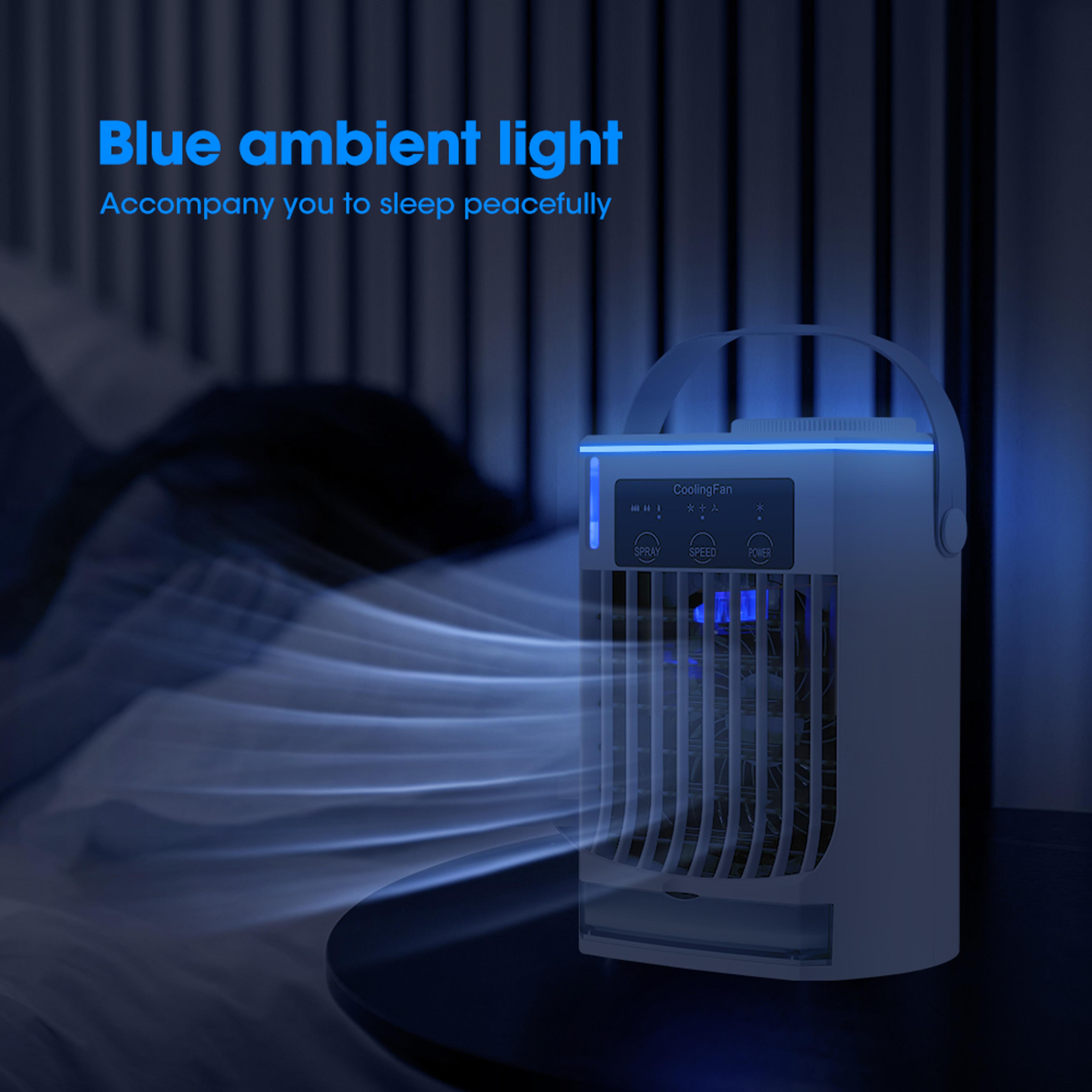 USB Air Conditioning Fan Portable Air Cooler With Humidifier For Bedroom 1