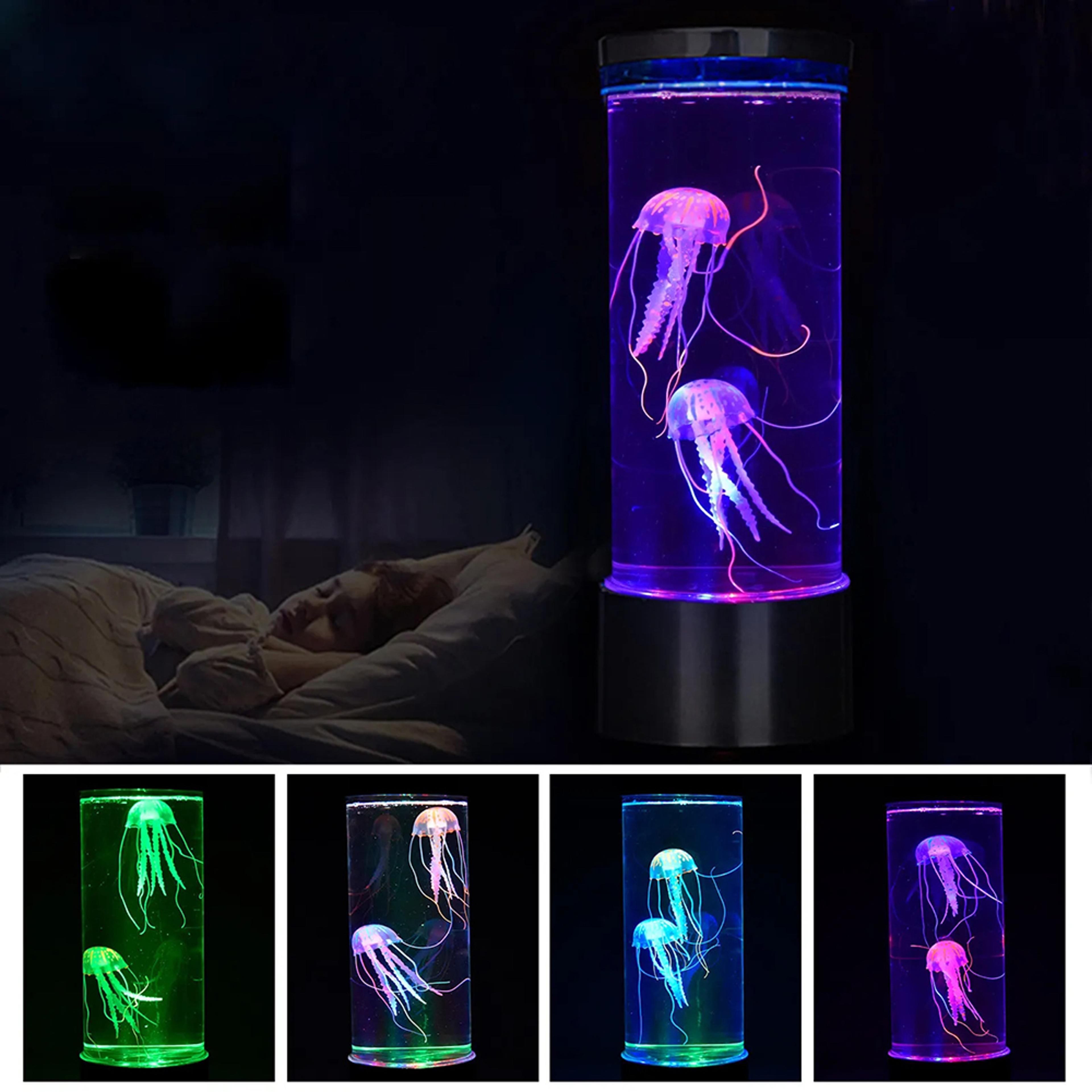 7Color Changing LED Jellyfish Aquarium Night Light Mood Lamp For Home Office Relaxation Gifts 3