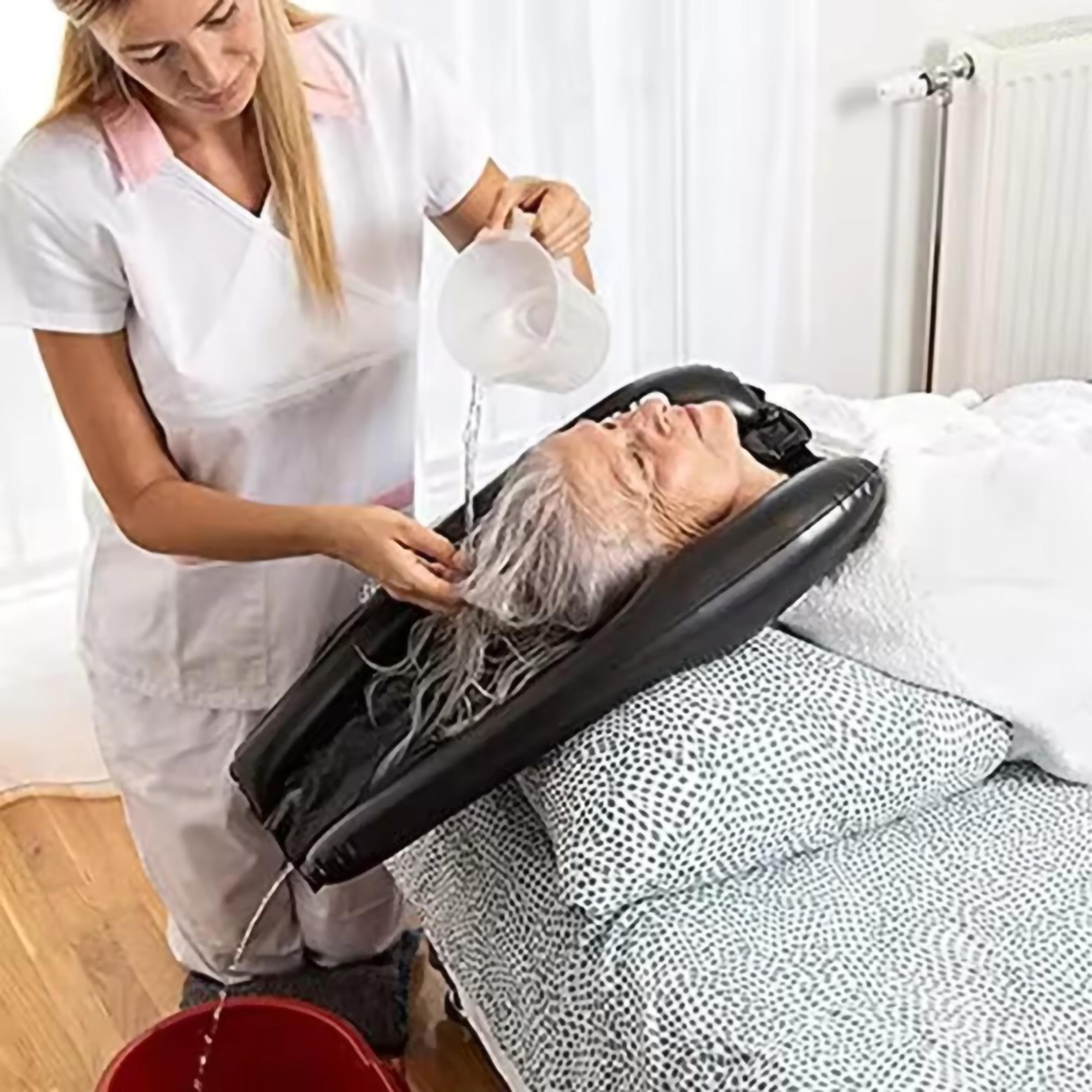 inflatable salon hair portable shampoo basin, pvc mobile wash sink for elderly, disabled, injured, pregnant