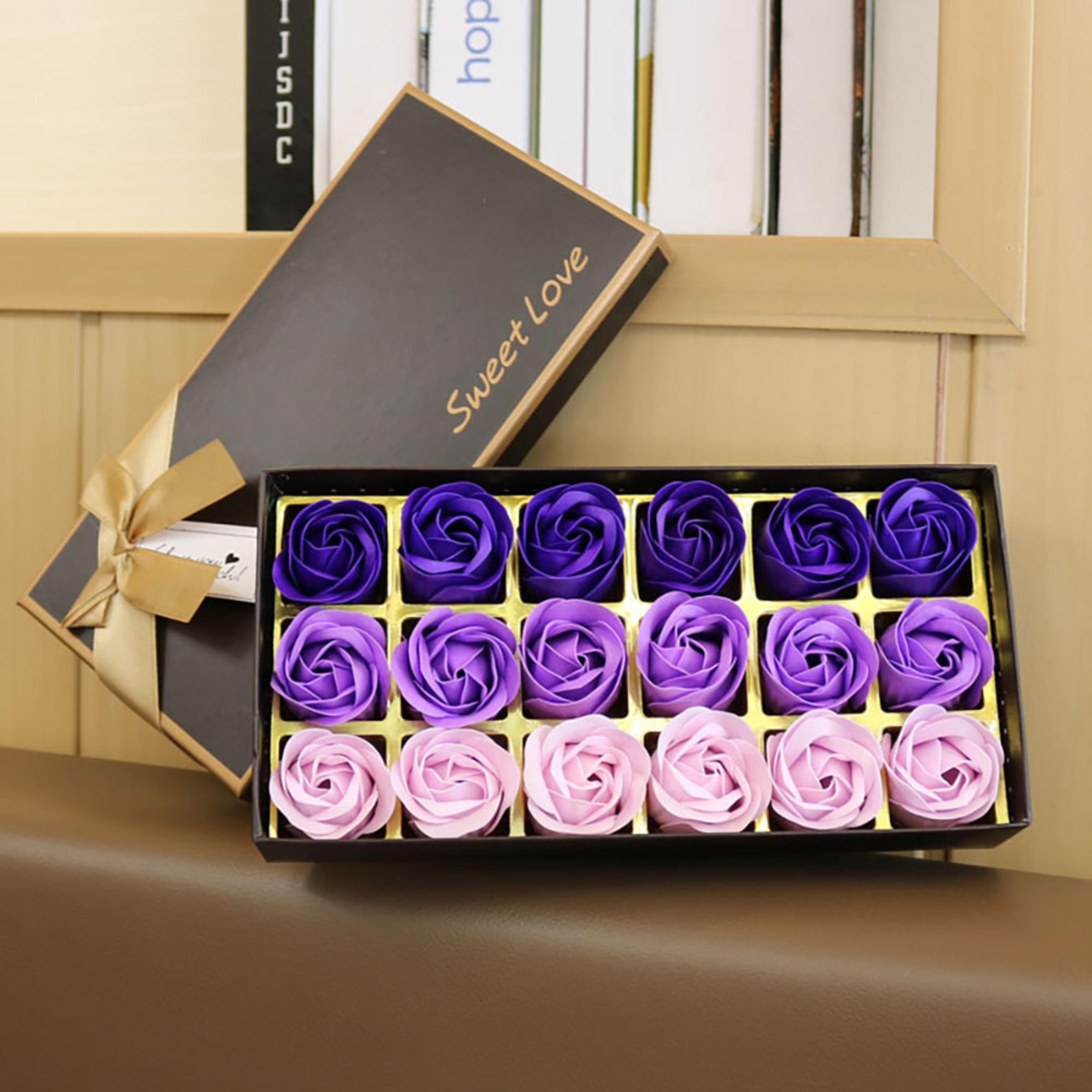 Scented Bath Soap Flower Soap Rose Flowers Gift Box Creative Hand Gifts Fake Flower Wedding Valenti 6