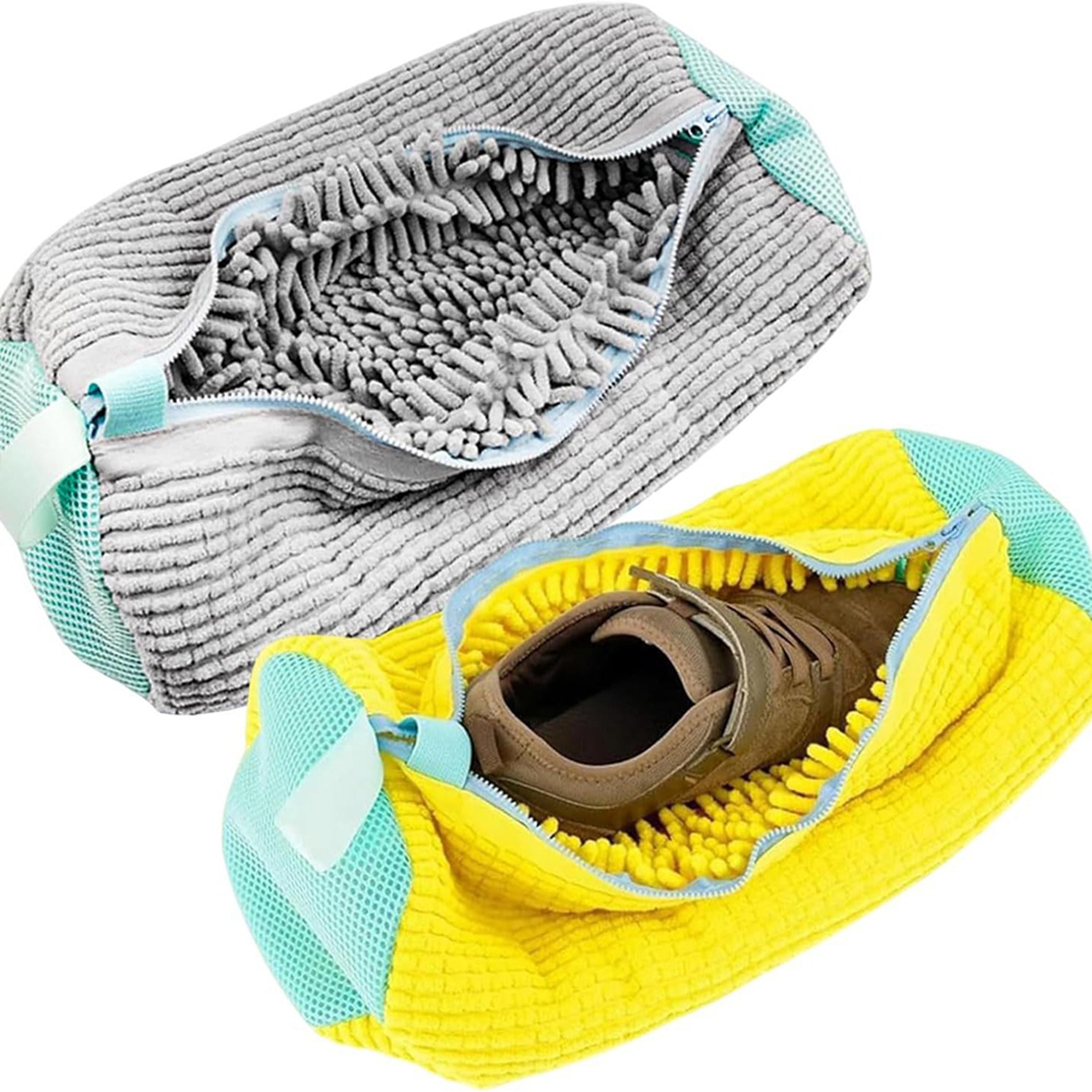 Padded Net Laundry Shoes Bag Fluffy Fibers Protector Polyester Washing Machine Bag For Shoes 0