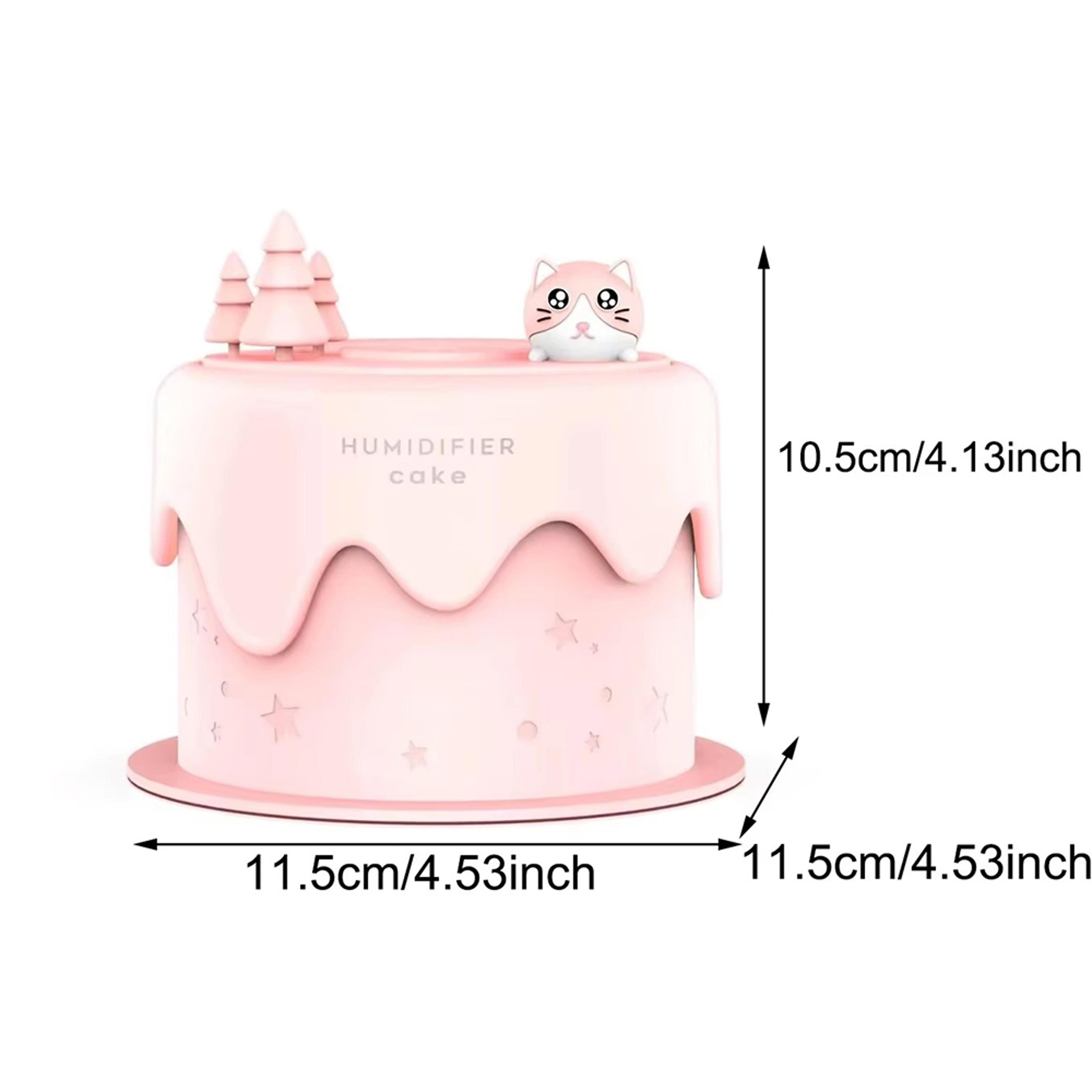 UltraQuiet Cat Cake Humidifier With Colorful LED Lights Ideal For Bedroom 4