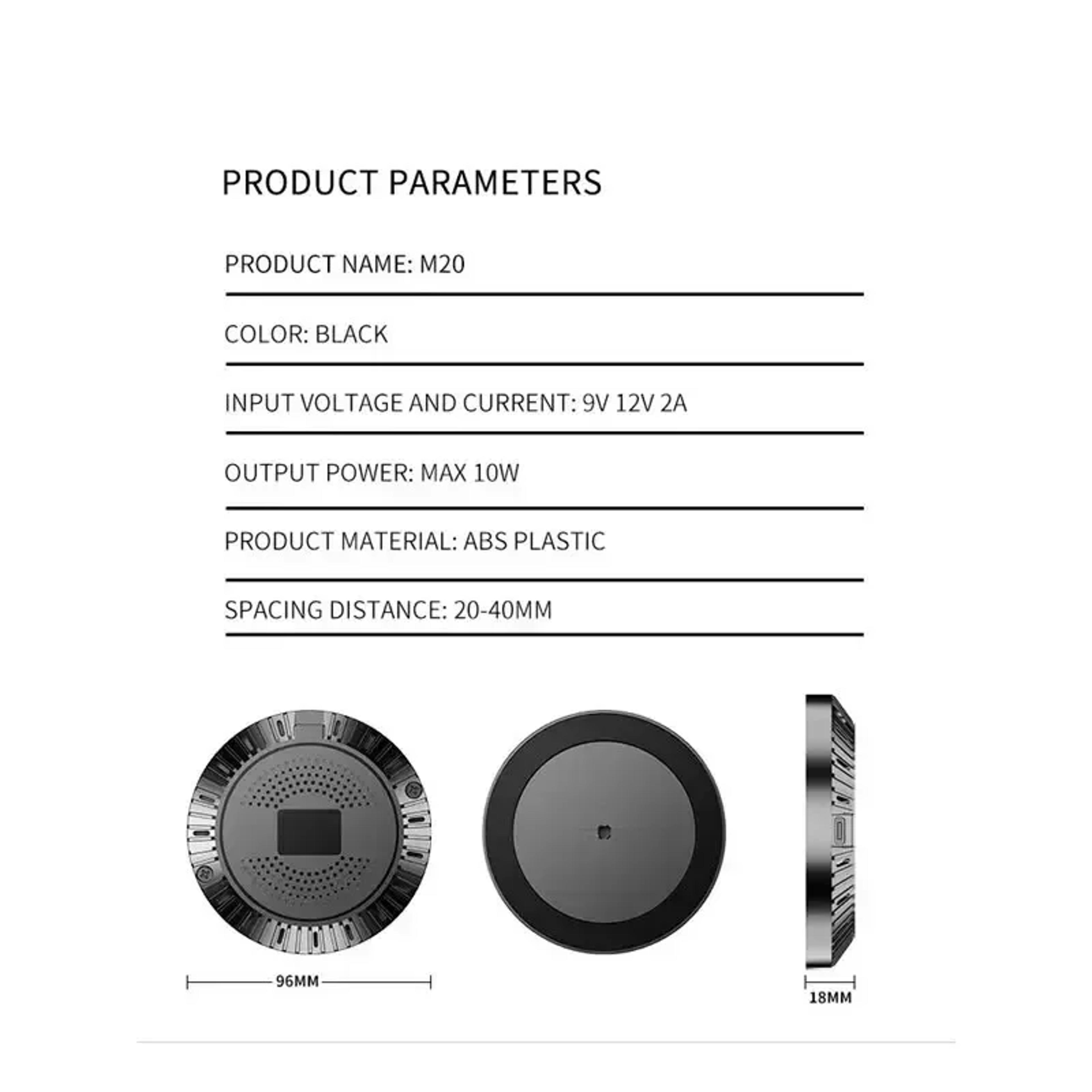 Desktop Wireless Charging Pad Fast Charging Station For IPhone Samsung Wireless Phone Charger 1