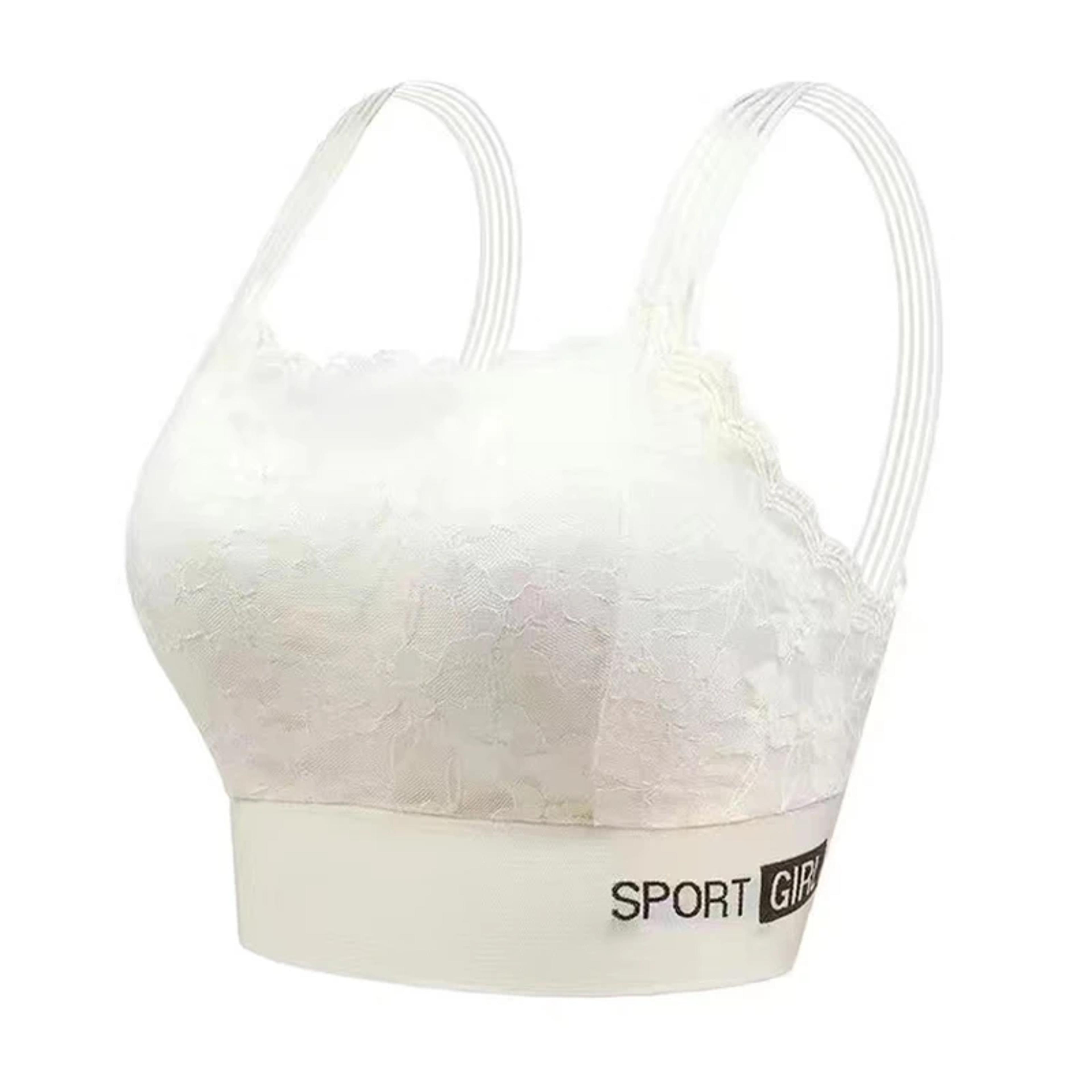 Comfortable Breathable Sexy Lace Seamless Large Size Womens Bra Sports Beauty Back Vest Sleep Tube  8