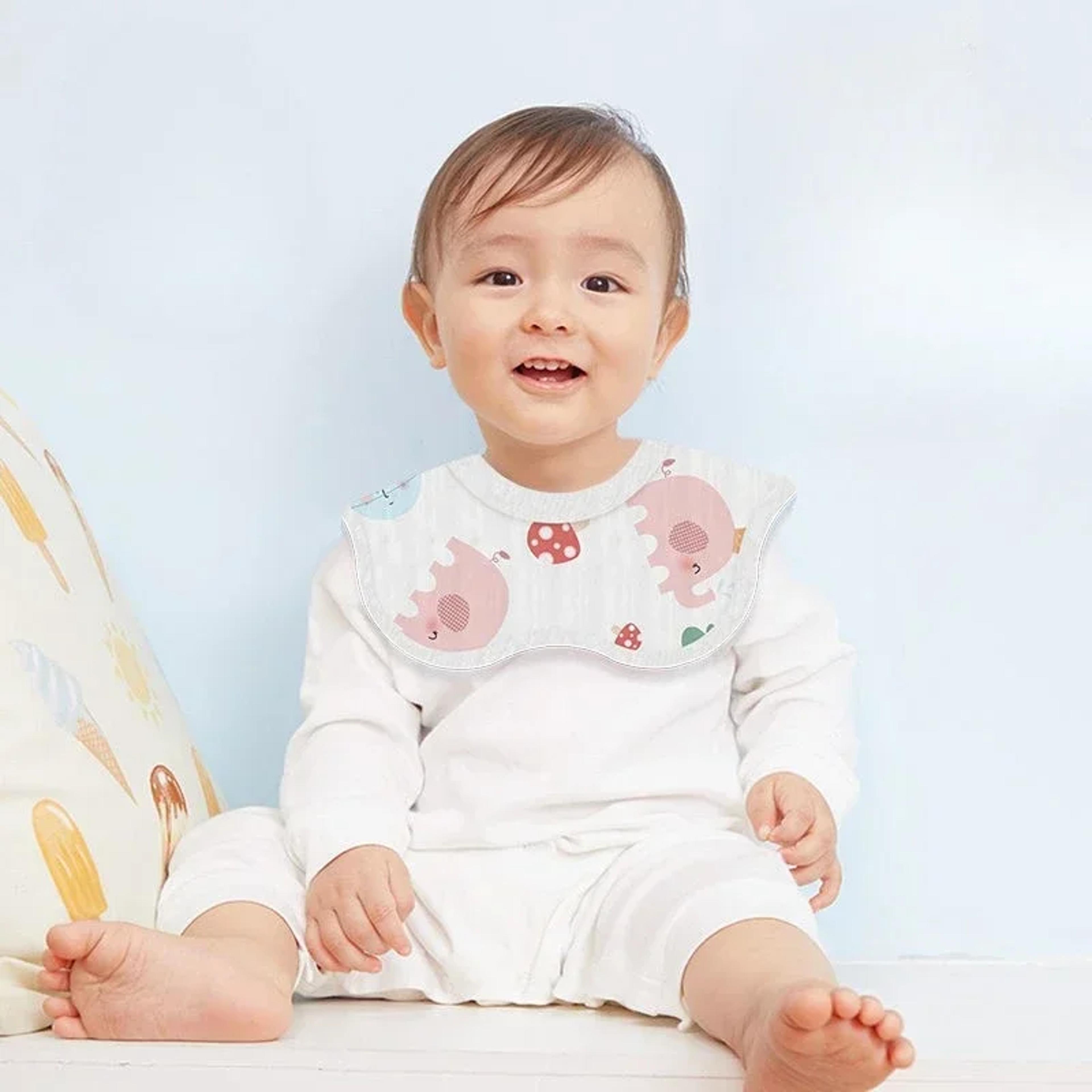 Disposable Bibs Baby Drool Towel Waterproof 360 Degree Anti Spitting Gauze For Newborn Neck Scarf 2